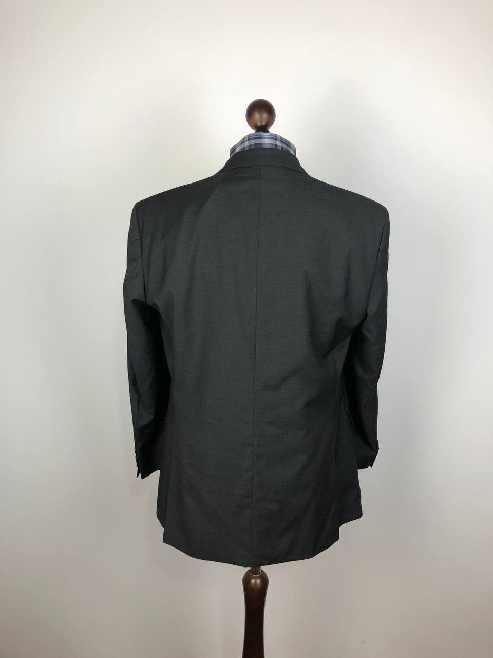 Hugo Boss HUGO BOSS Classic Wool Blazer Jacket Gray Size 44R - 6 Thumbnail