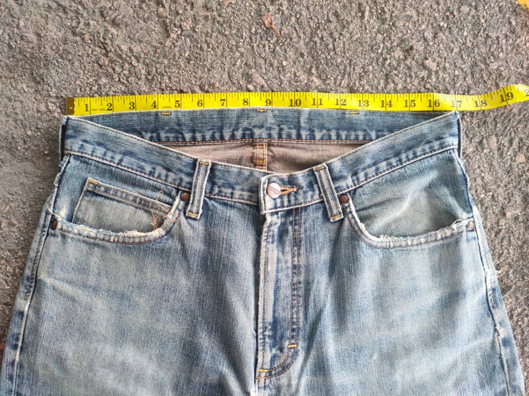 Wrangler VINTAGE WRANGLER FADED RIPPED JEANS DENIM PANTS Size US 34 / EU 50 - 6 Thumbnail