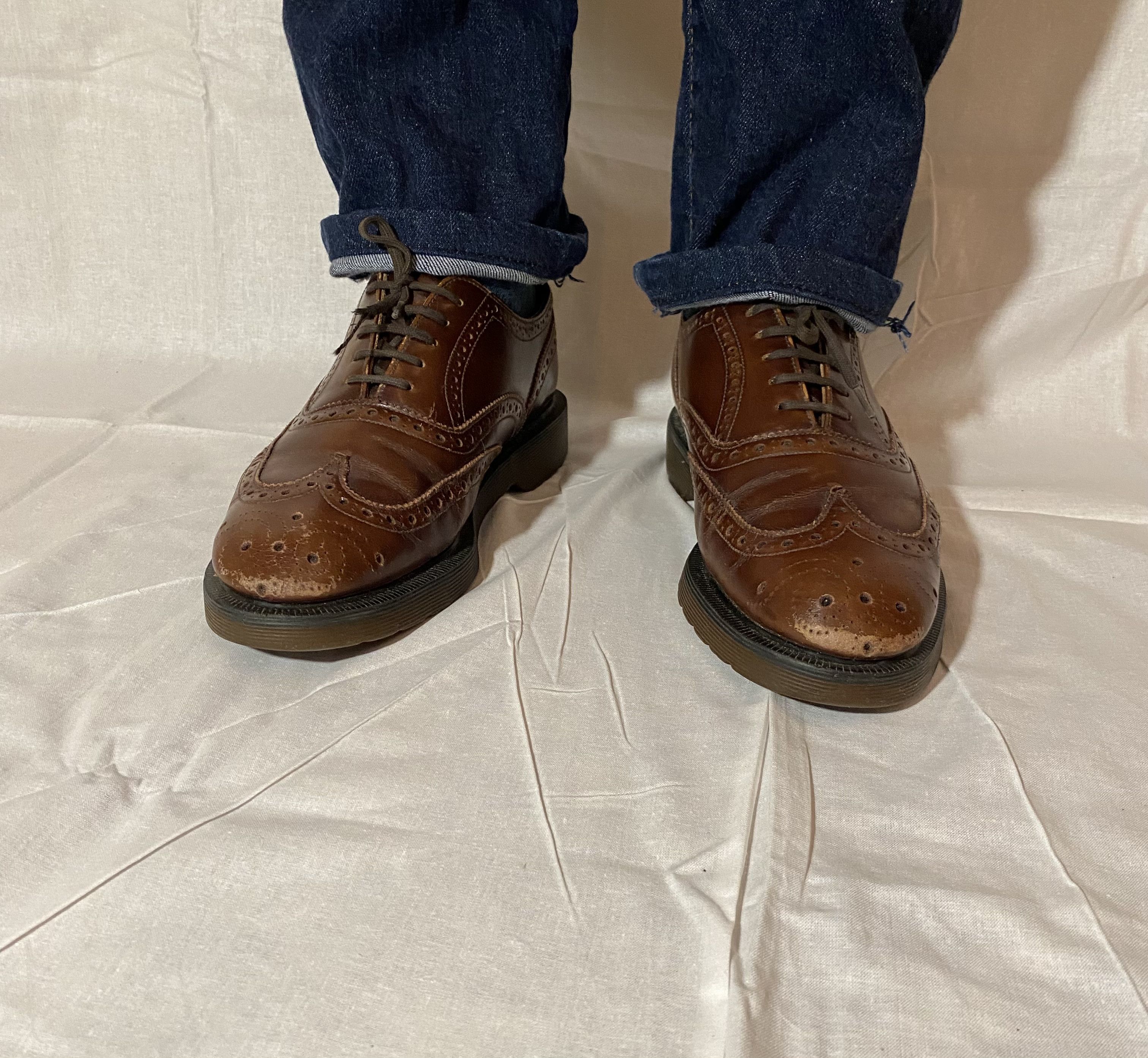Dr. Martens Dr Martens Brown Brogue Shoes Made In England Size US 8 / EU 41 - 2 Thumbnail