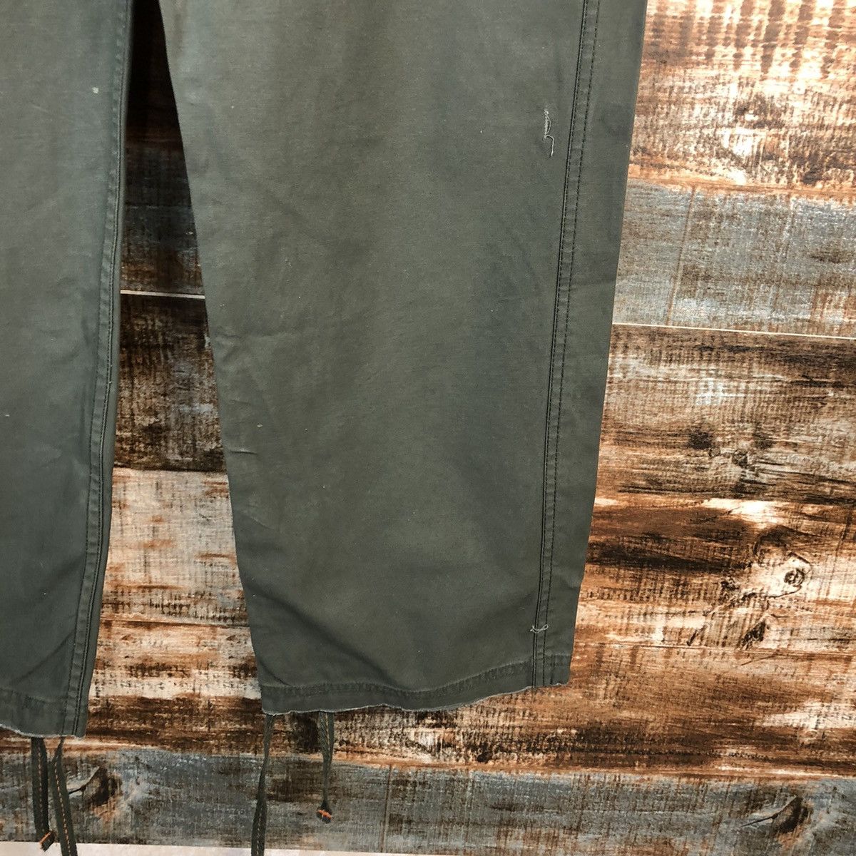 Japanese Brand Asna Dispec utility Green Cargo Multipocket Pants #A2435 Size US 33 - 12 Thumbnail