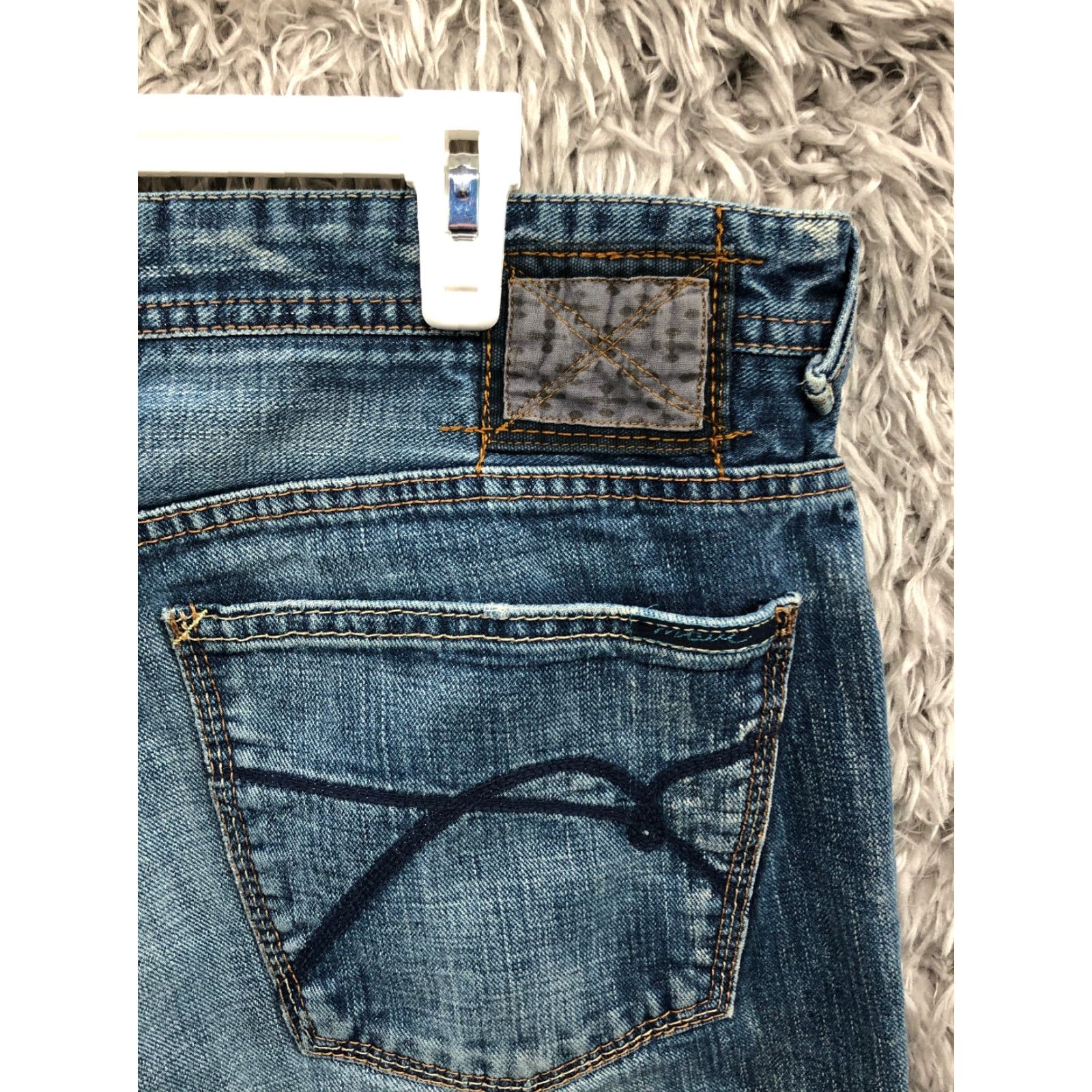 Vintage Mavi Jeans Size 34x34 Mens Mid Rise Straight Leg Dark Wash Blue Denim Jeans Size US 34 / EU 50 - 6 Thumbnail
