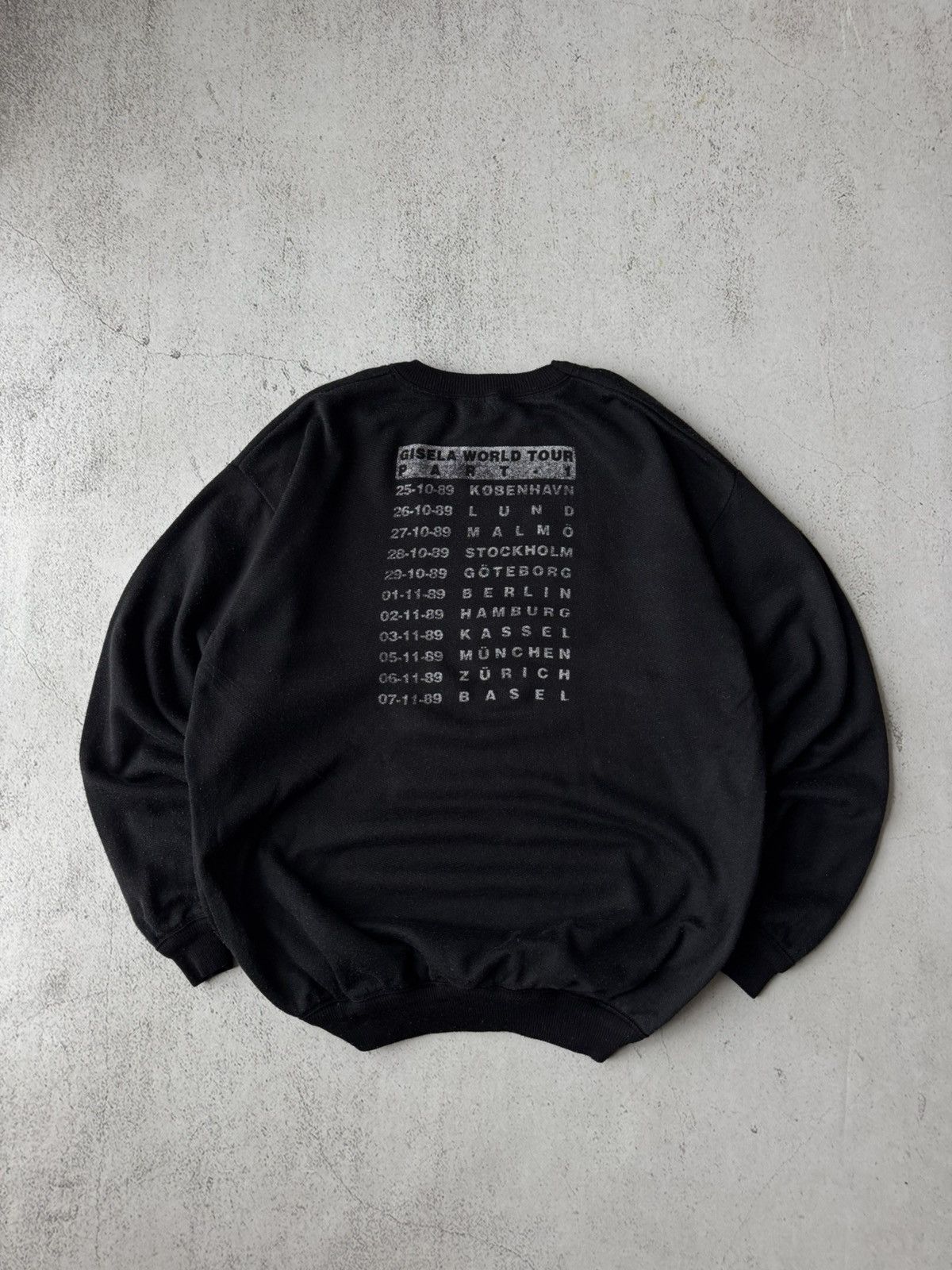 Band Tees Pankow Gisela Vintage Rare 1989 World Tour Sweatshirt Size US XL / EU 56 / 4 - 6 Thumbnail