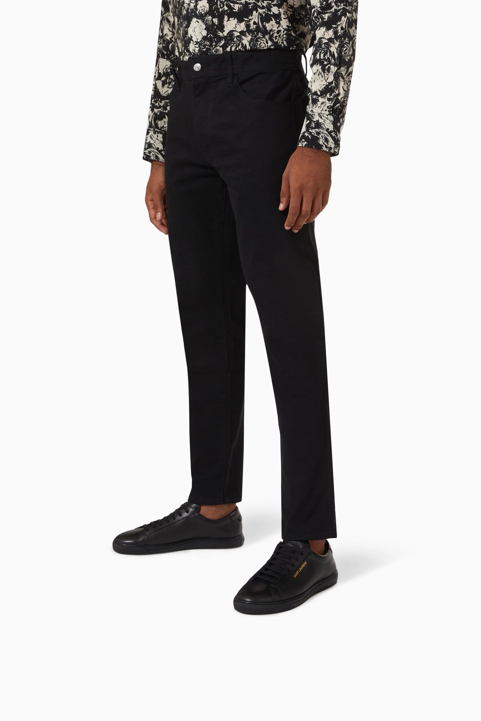 Saint Laurent Paris o1bcso1str0125 Sneaker in Black Size US 9.5 / EU 42-43 - 3 Thumbnail