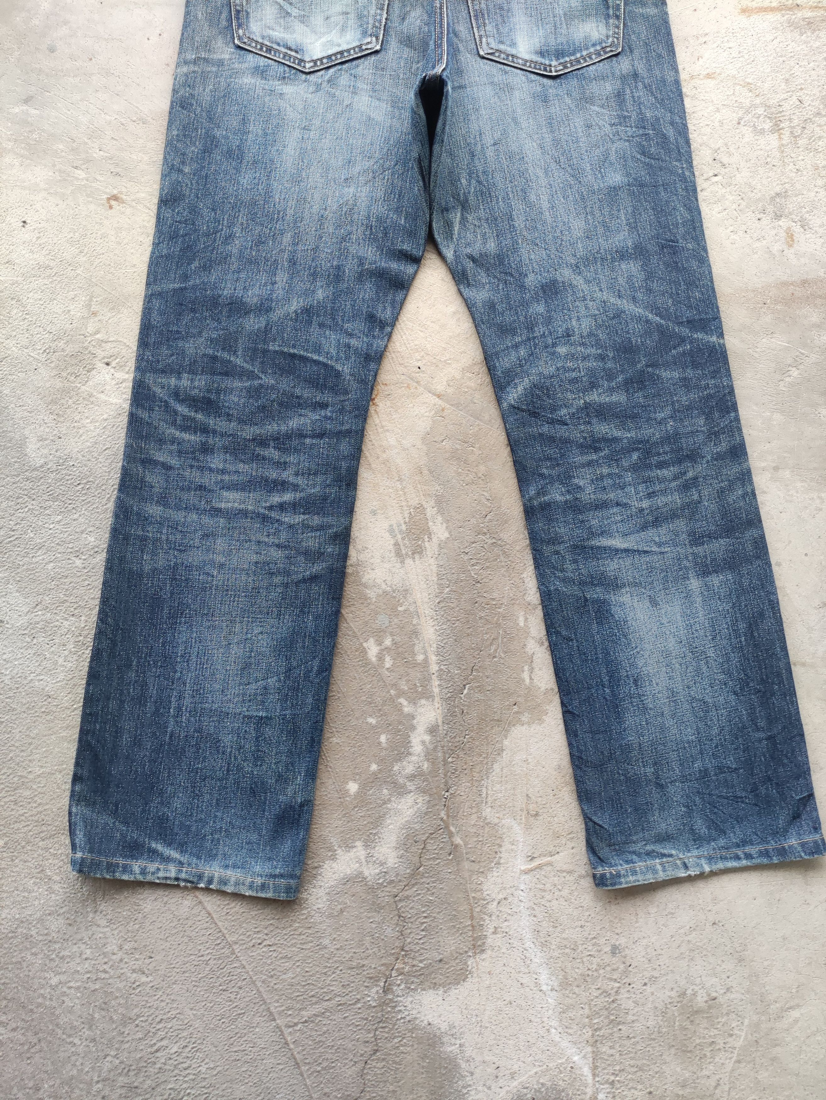 Japanese Brand Vintage Japanese Jean Distressed Faded Denim Size US 35 - 10 Thumbnail