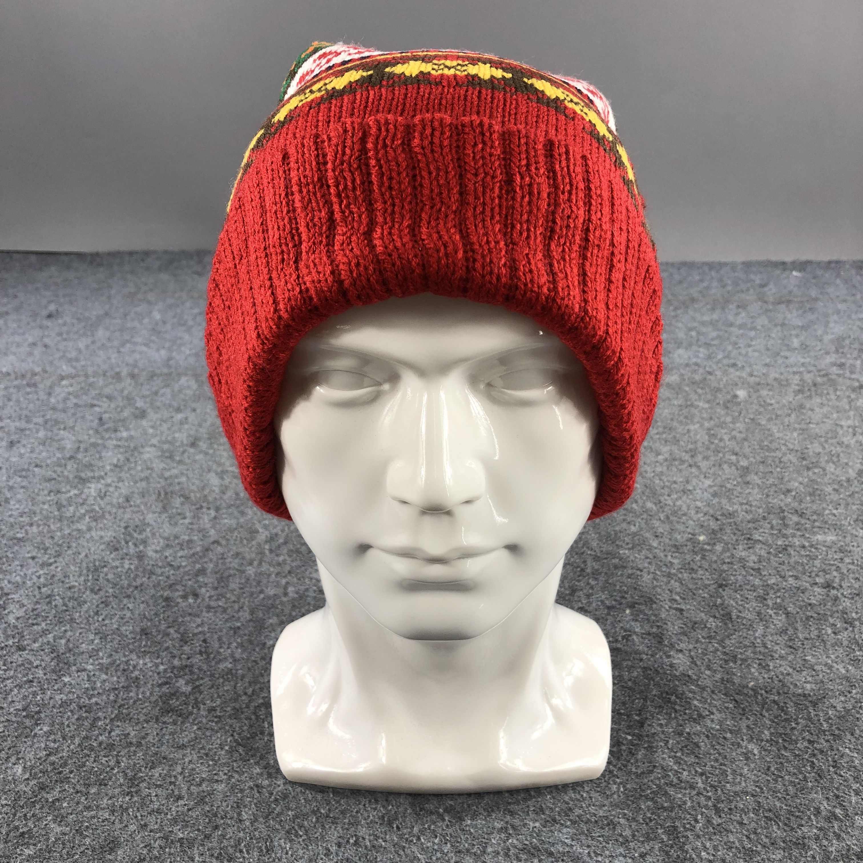 Vintage Unknown Fair Isle Bobble Beanie Snowcap Snow Hat B213 Size ONE SIZE - 2 Thumbnail