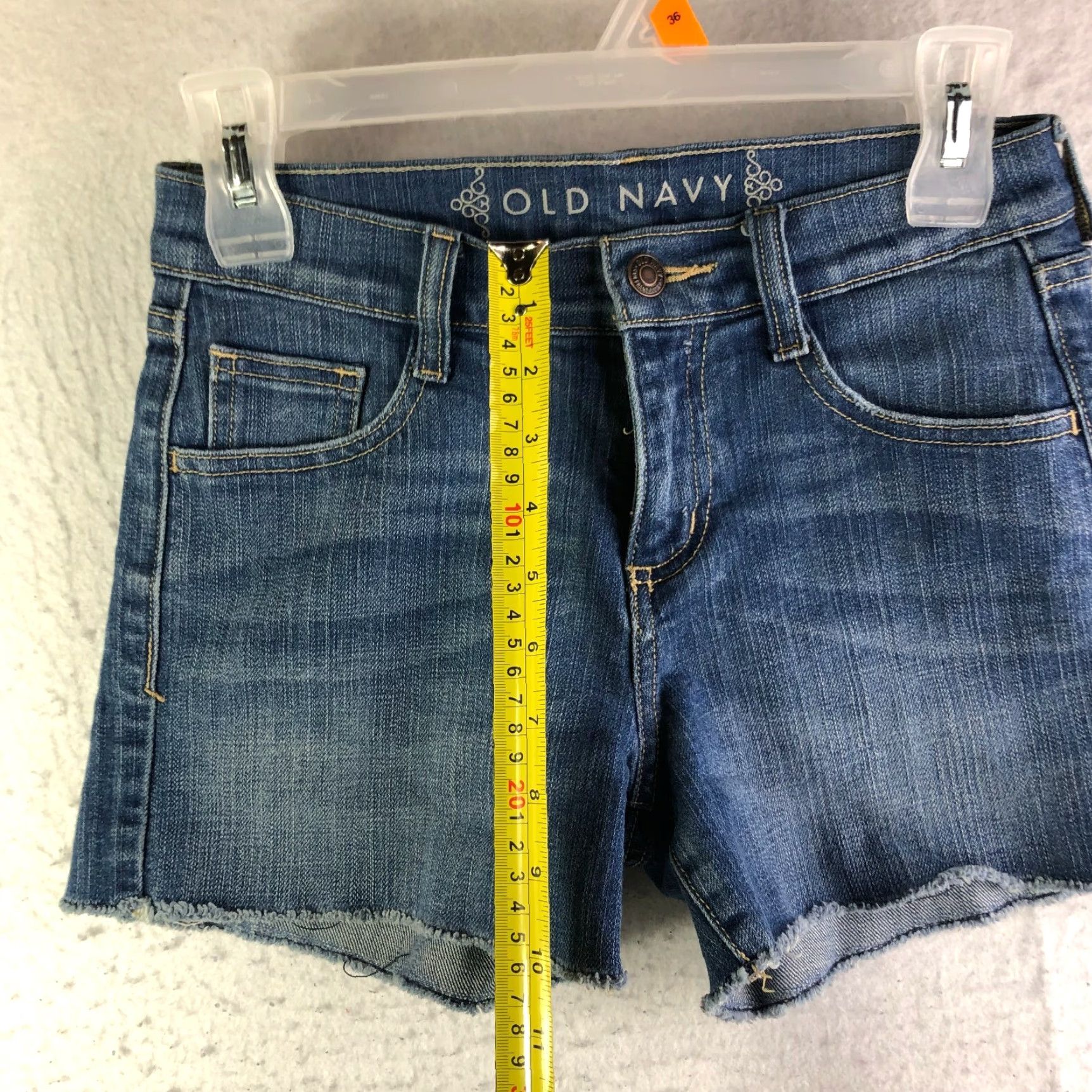 Old Navy VINTAGE Old Navy Womens Size 0 Mid Rise 26" Waist Boyfriend Blue Jean Shorts Size 26" / US 2 / IT 38 - 3 Thumbnail
