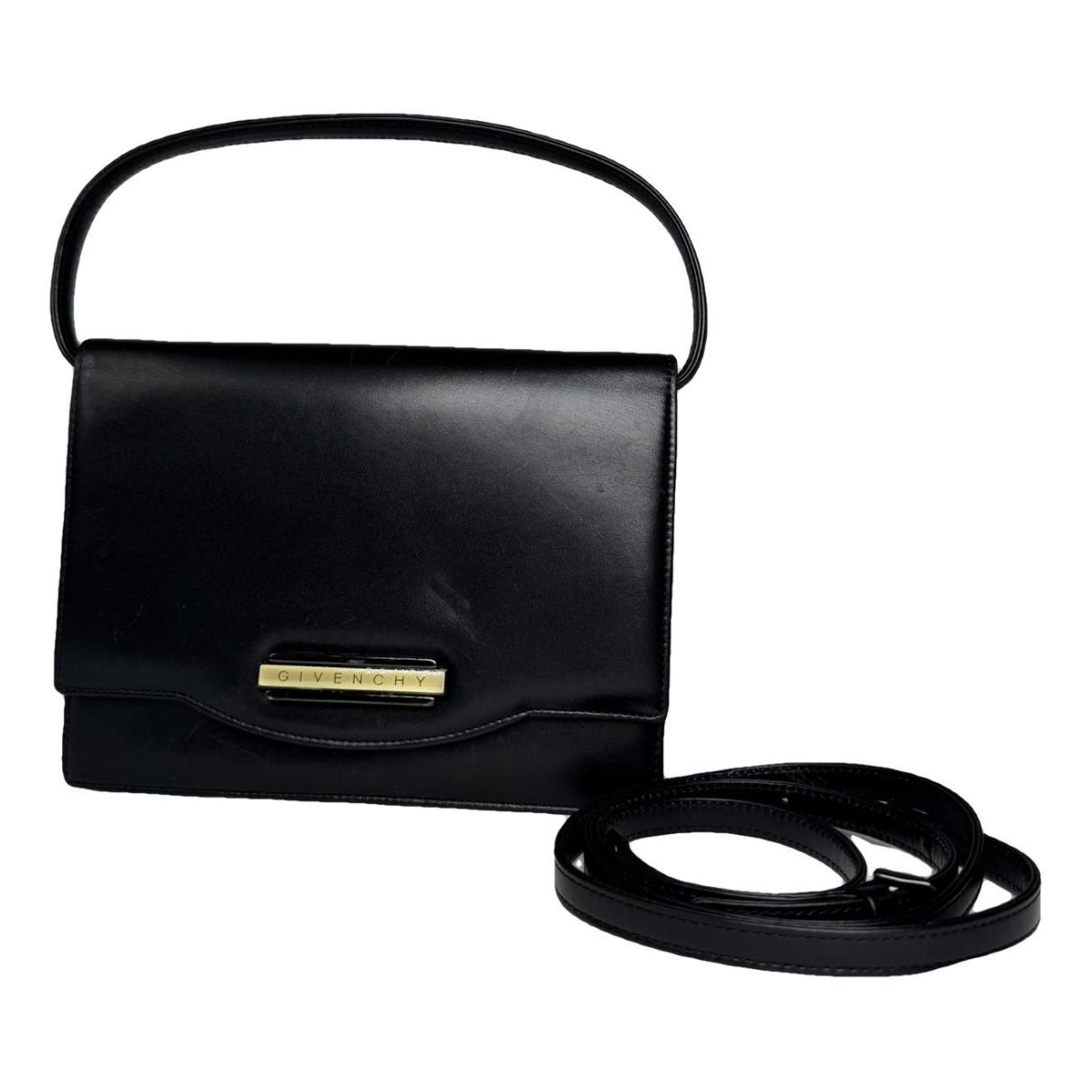 Givenchy Whip Black Leather Handbag Size ONE SIZE - 1 Thumbnail