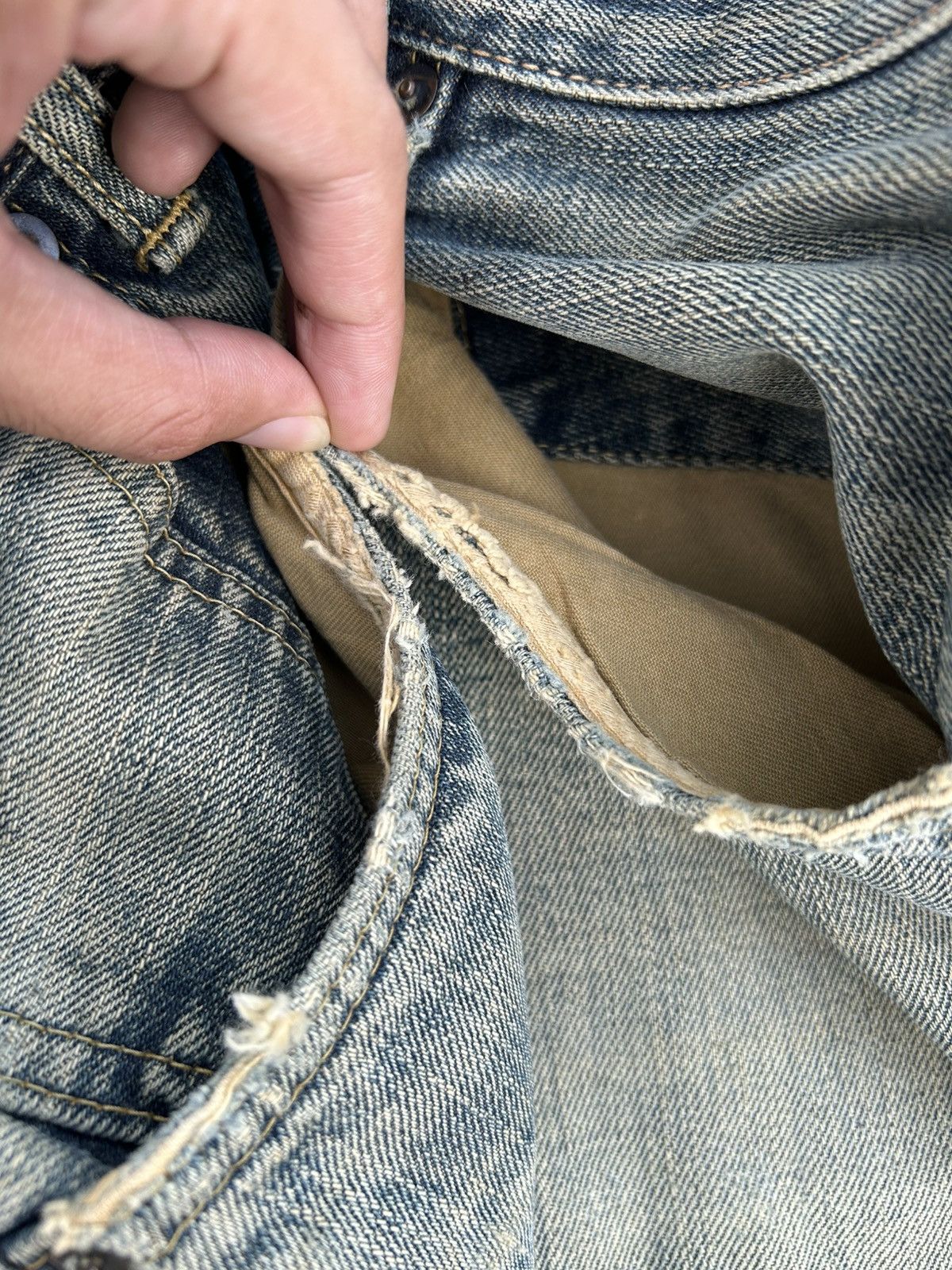 Kapital Vintage Edwin 505 Selvedge Rusty Denim Jeans Size US 34 / EU 50 - 7 Thumbnail