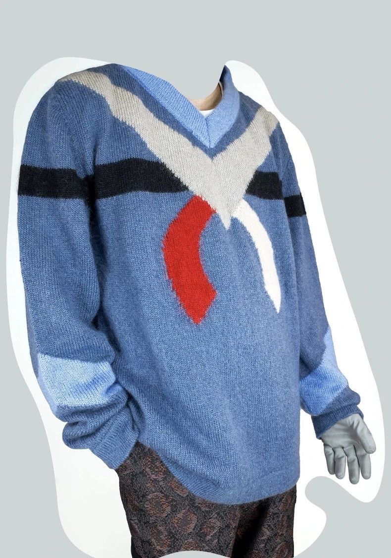 Kiko Kostadinov Kiko Kostadinov 20fw Nolan Jumper Sweater 00092020 Blue Lah Size US XS / EU 42 / 0 - 1 Thumbnail