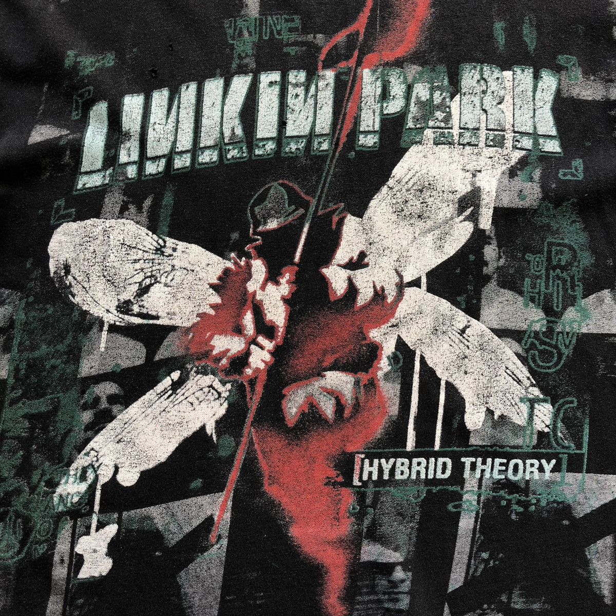 Band Tees Linkin Park 2000 Hybrid Theory Vintage 00’s All Over T-Shirt Size US S / EU 44-46 / 1 - 6 Thumbnail