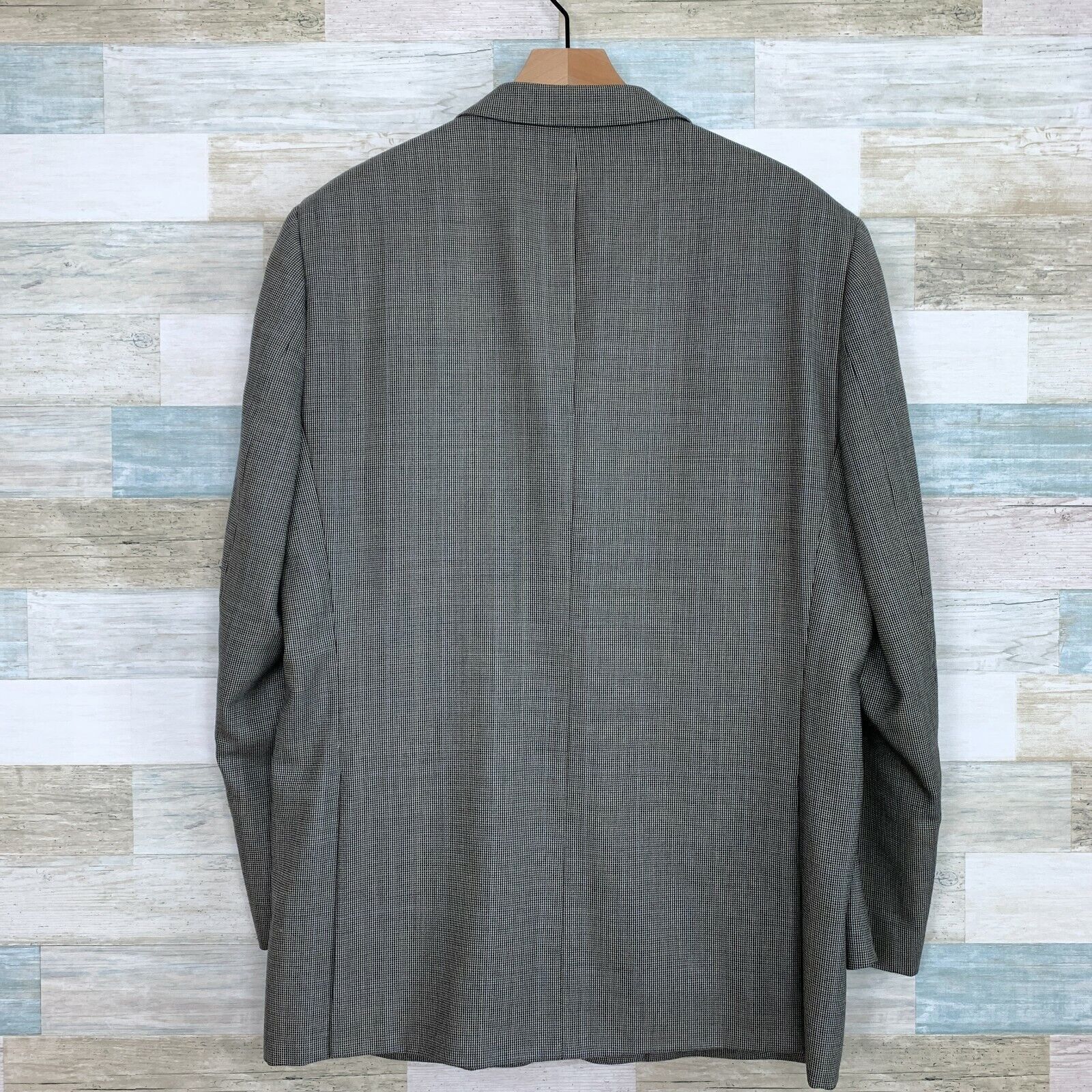 Pronto Uomo Pronto Uomo Platinum Wool Sport Coat Gray Nailshead 46L Size 46L - 4 Thumbnail