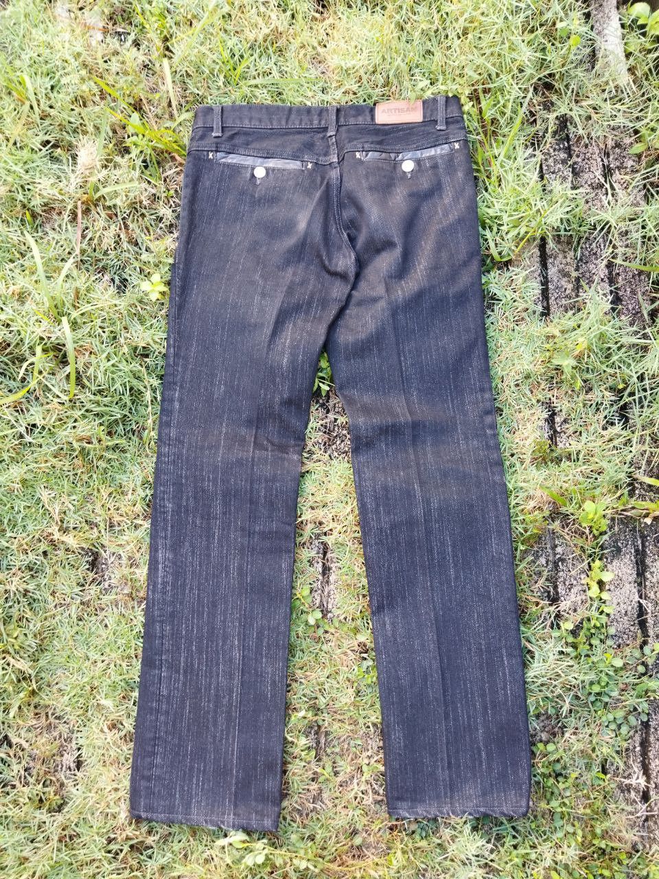 Japanese Brand Vintage Artisan Japan Denim + Leather Pants Size US 32 / EU 48 - 10 Thumbnail