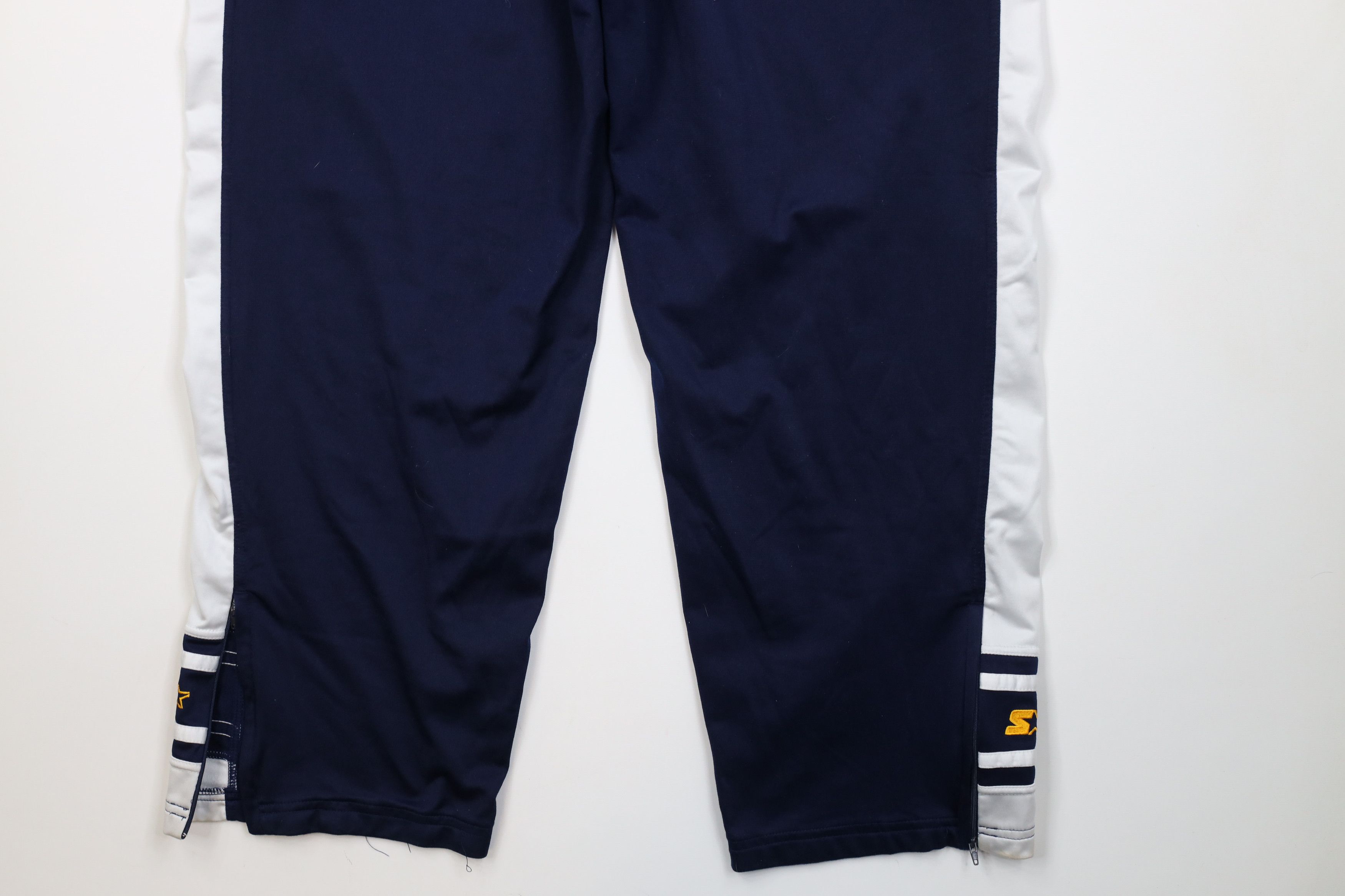 Starter Vintage 90s Starter Block Wide Leg Sweatpants Pants Blue Size US 38 / EU 54 - 14 Thumbnail