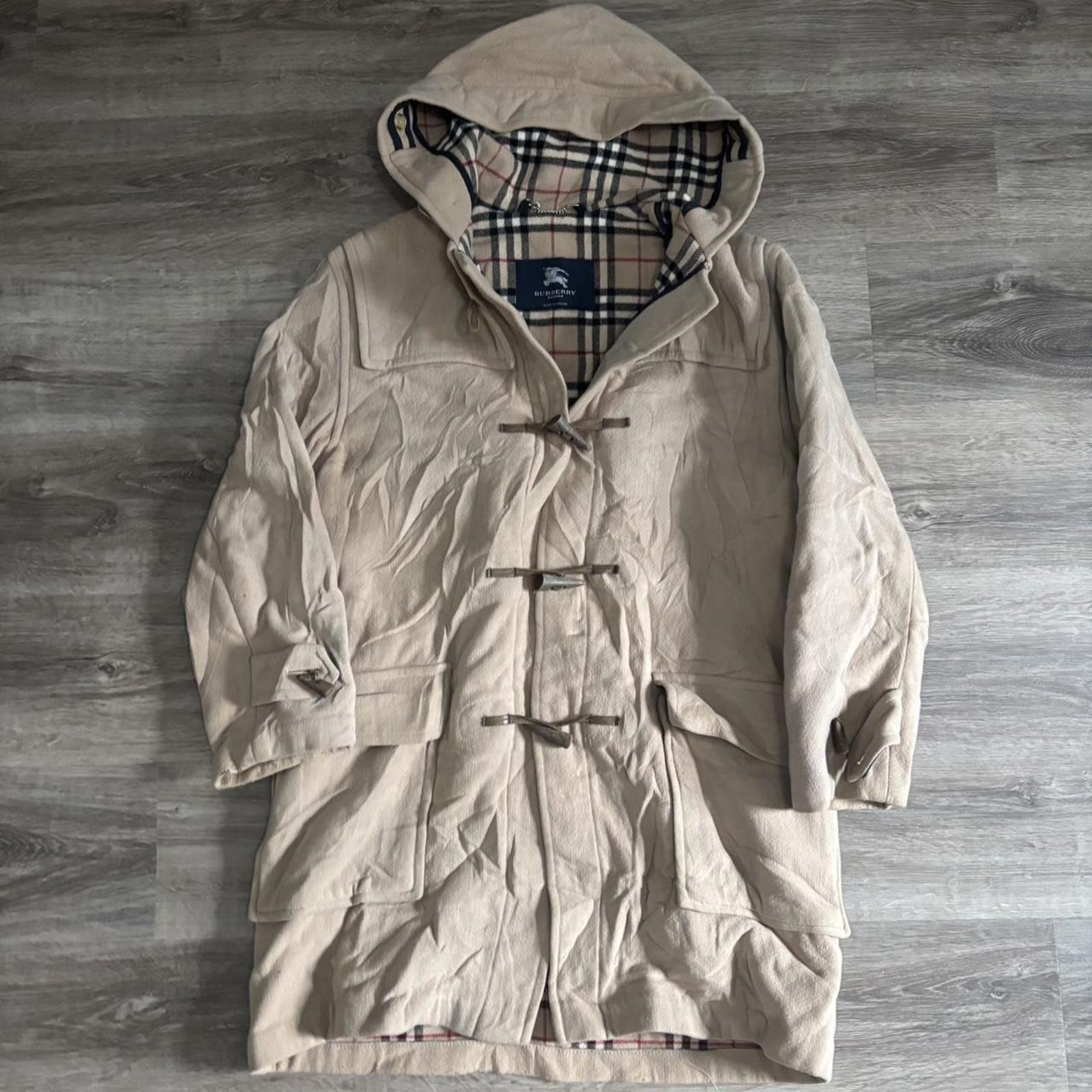 Burberry Burberry London Wool Pattern Lined trench Duffle coat Size L / US 10 / IT 46 - 2 Thumbnail