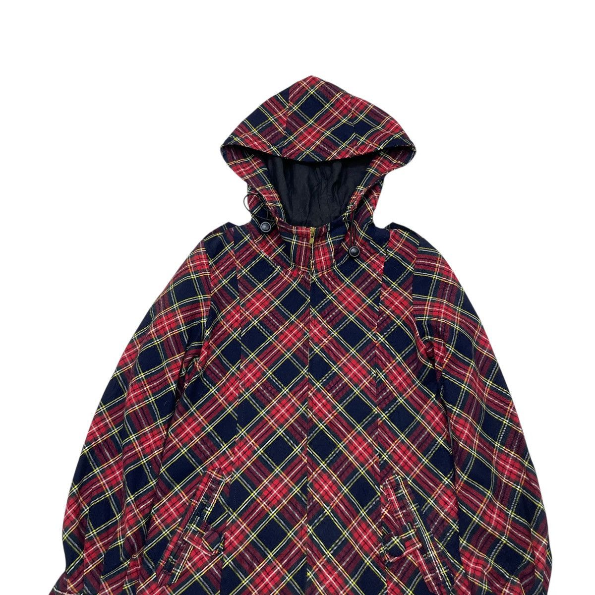 LIZ LISA 💥Vintage Free Phrase Red Tartan Hoodie Jacket Size M / US 6-8 / IT 42-44 - 5 Thumbnail