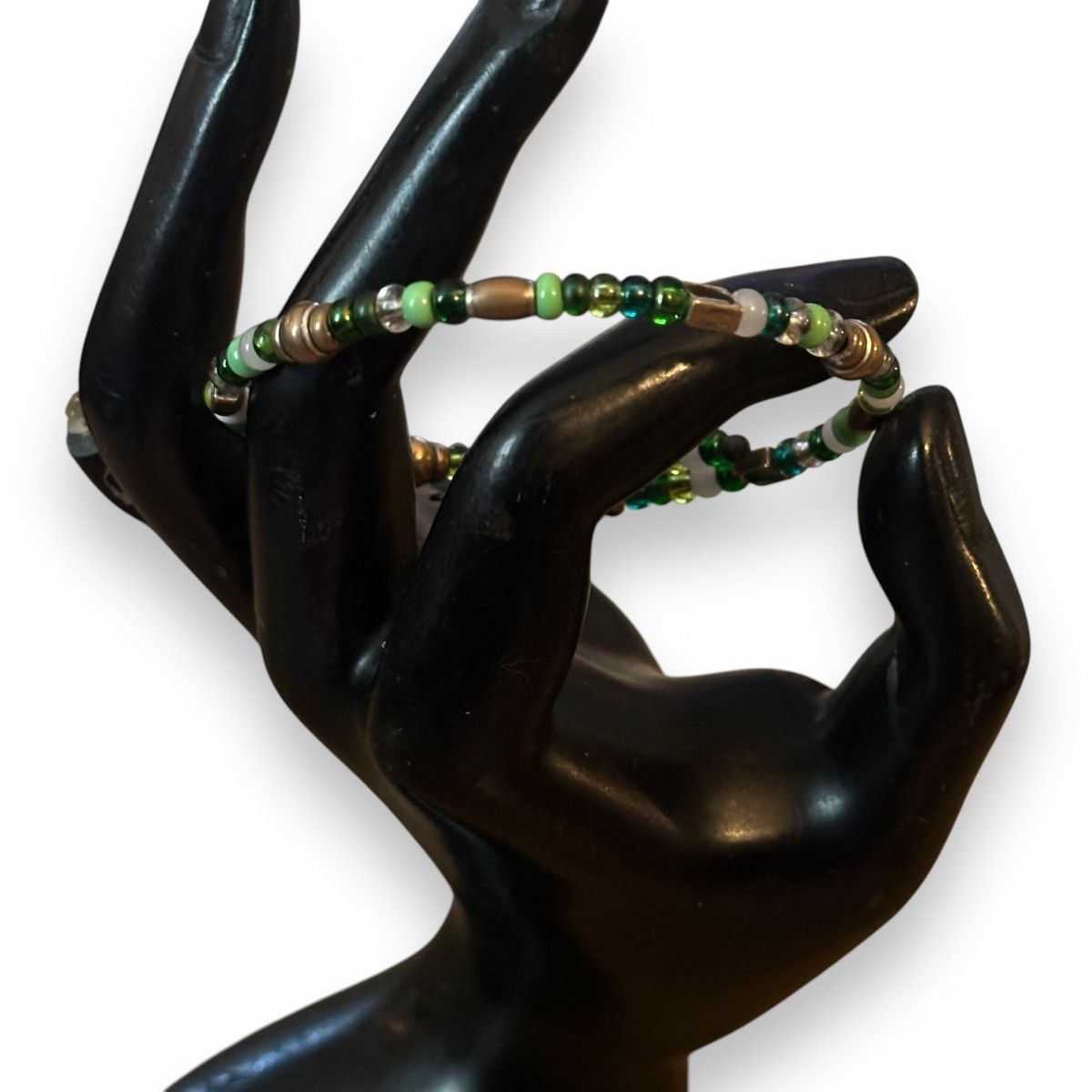 Other Green glass bead wire wrap bracelet Size ONE SIZE - 3 Thumbnail