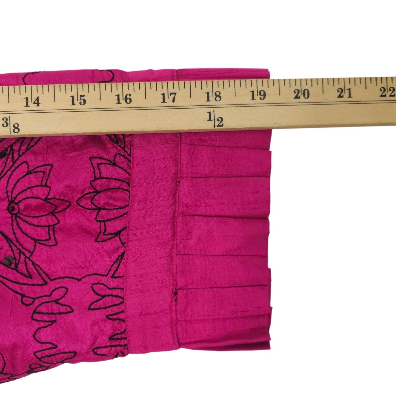 Other Bleu Bayou Pink Embroidered Sequin Jacket 1X Boho Y2K Artsy Size XXL / US 16-18 / IT 52-54 - 22 Thumbnail