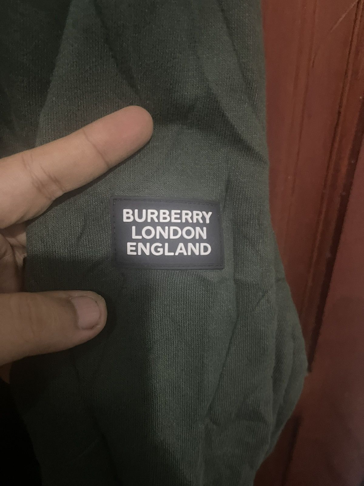 Burberry Burberry Cuban Chain Green Sweatshirt Size L Size US L / EU 52-54 / 3 - 6 Thumbnail
