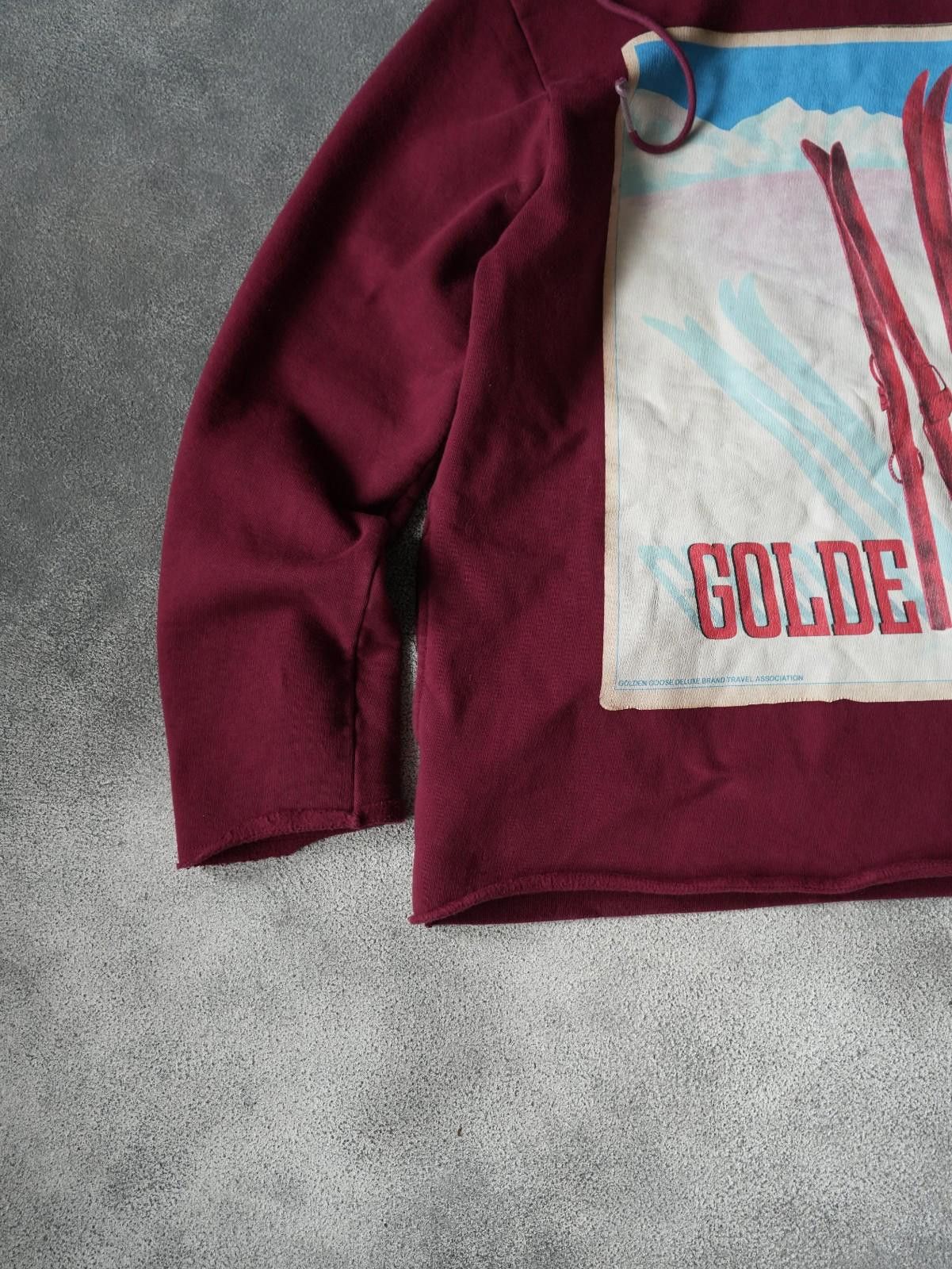 Golden Goose Golden Goose Distressed "Ski Print" Crew Oversized Hoodie Size S / US 4 / IT 40 - 4 Thumbnail