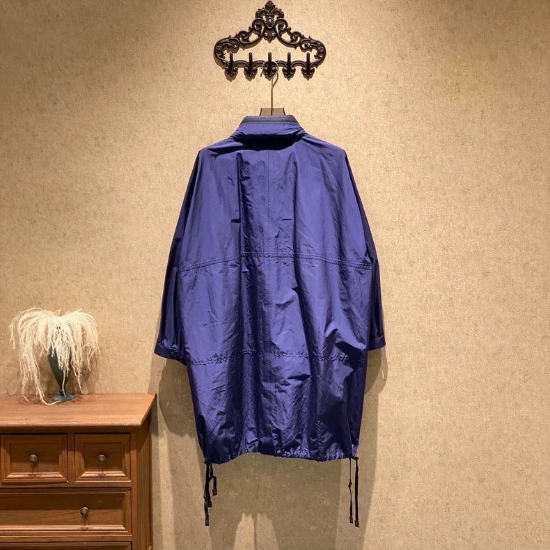 Louis Vuitton Louis Vuitton Blue Hat Lined with Old Flower Long Windbrea Size XS / US 0-2 / IT 36-38 - 2 Thumbnail