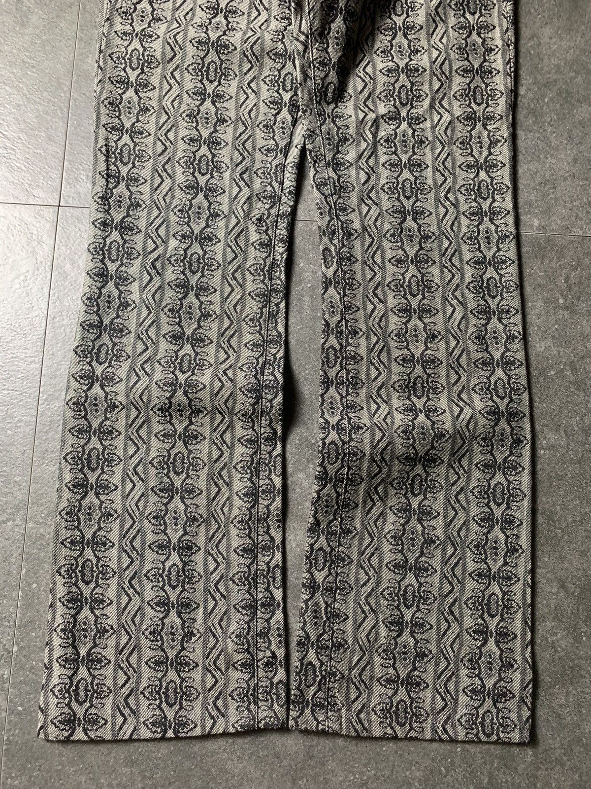 If Six Was Nine 2000s No ID Full Print Bootcut Jeans Size US 29 - 3 Thumbnail