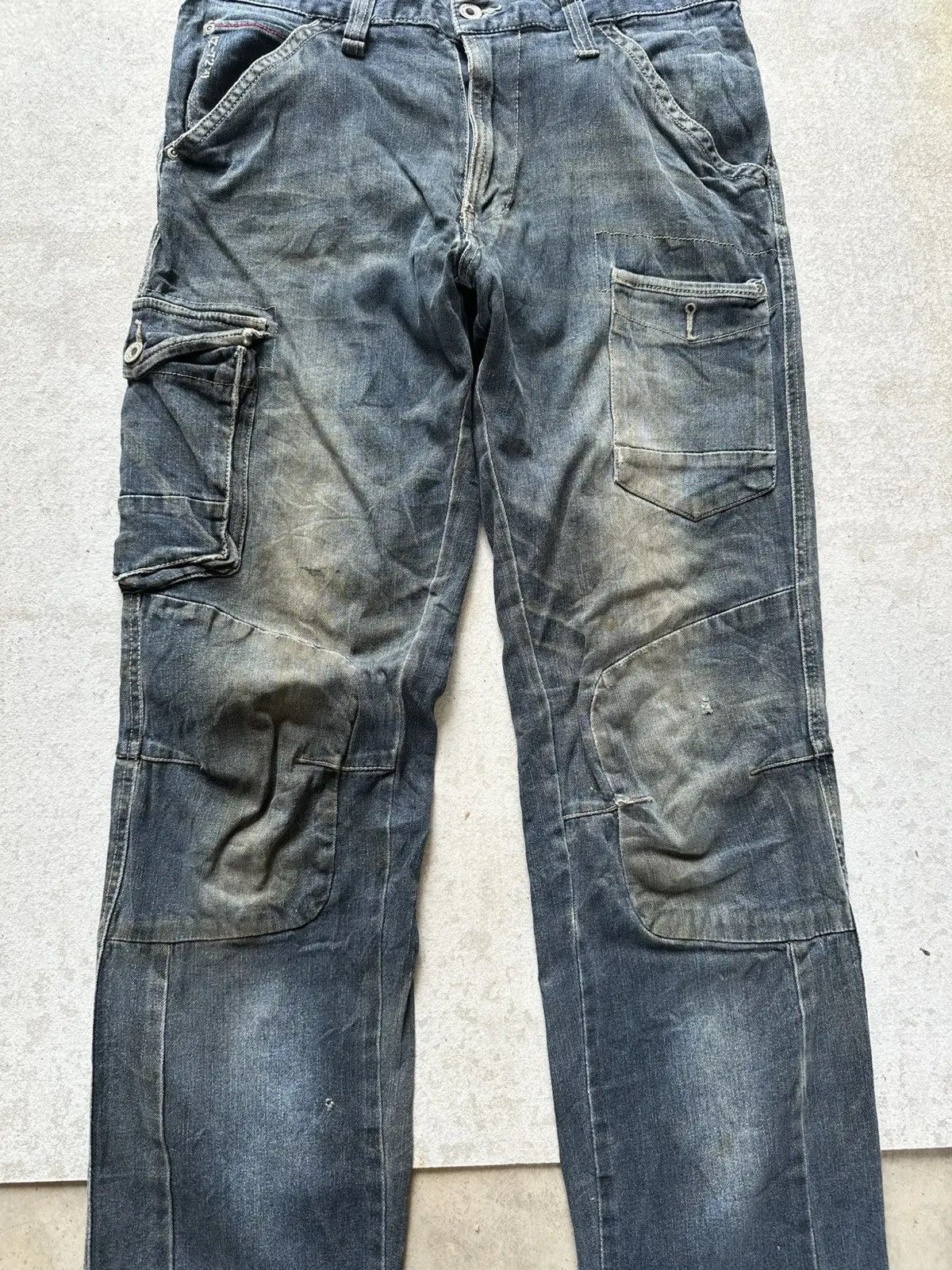 Rusty Rusty Dirty Japanese Brand IZ-7250 Work Wear Denim Pants Size US 32 / EU 48 - 2 Thumbnail