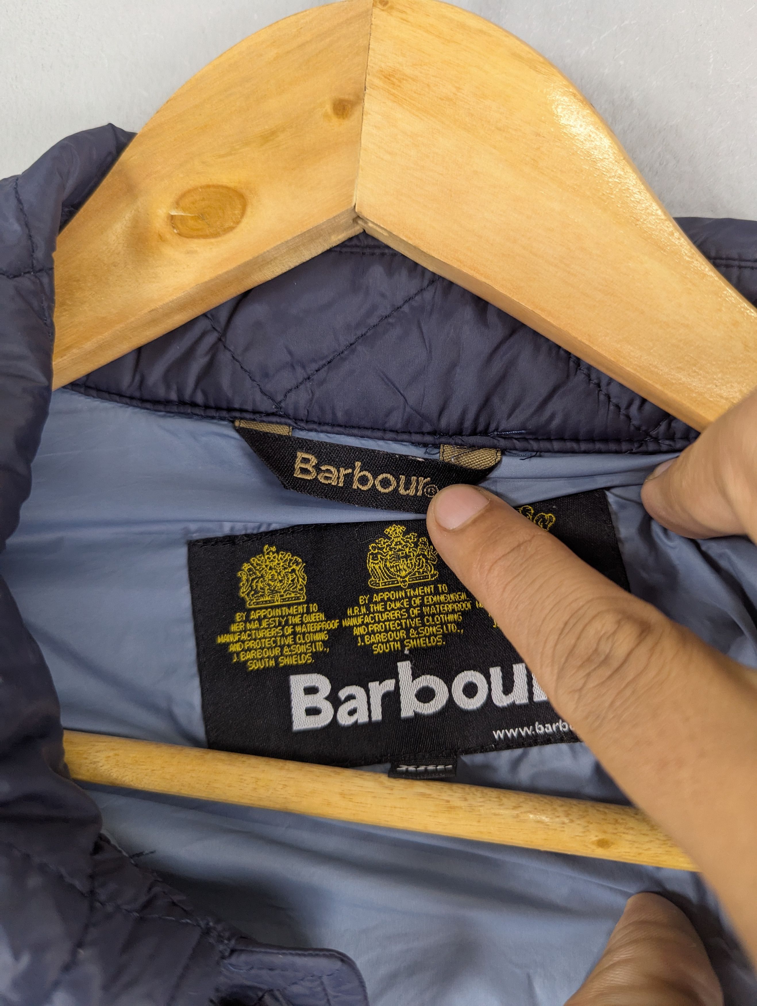 Barbour Barbour Soval Quilted Navy Button Jacket Size US XXL / EU 58 / 5 - 11 Thumbnail
