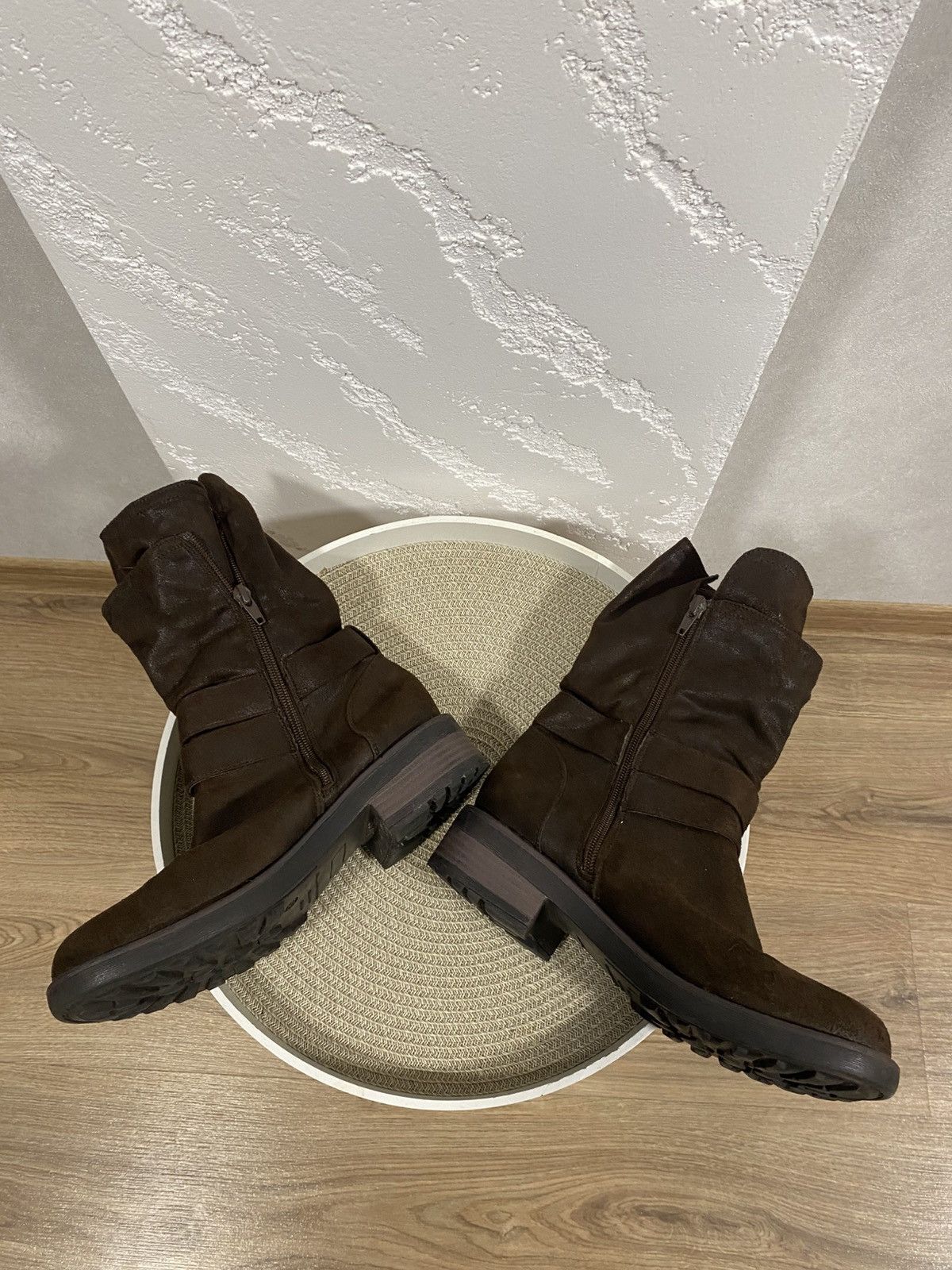Other Vntg Avantgarde Y2K A.S.98 Style Belted Engineer Boots ASH Size US 9 / IT 39 - 5 Thumbnail