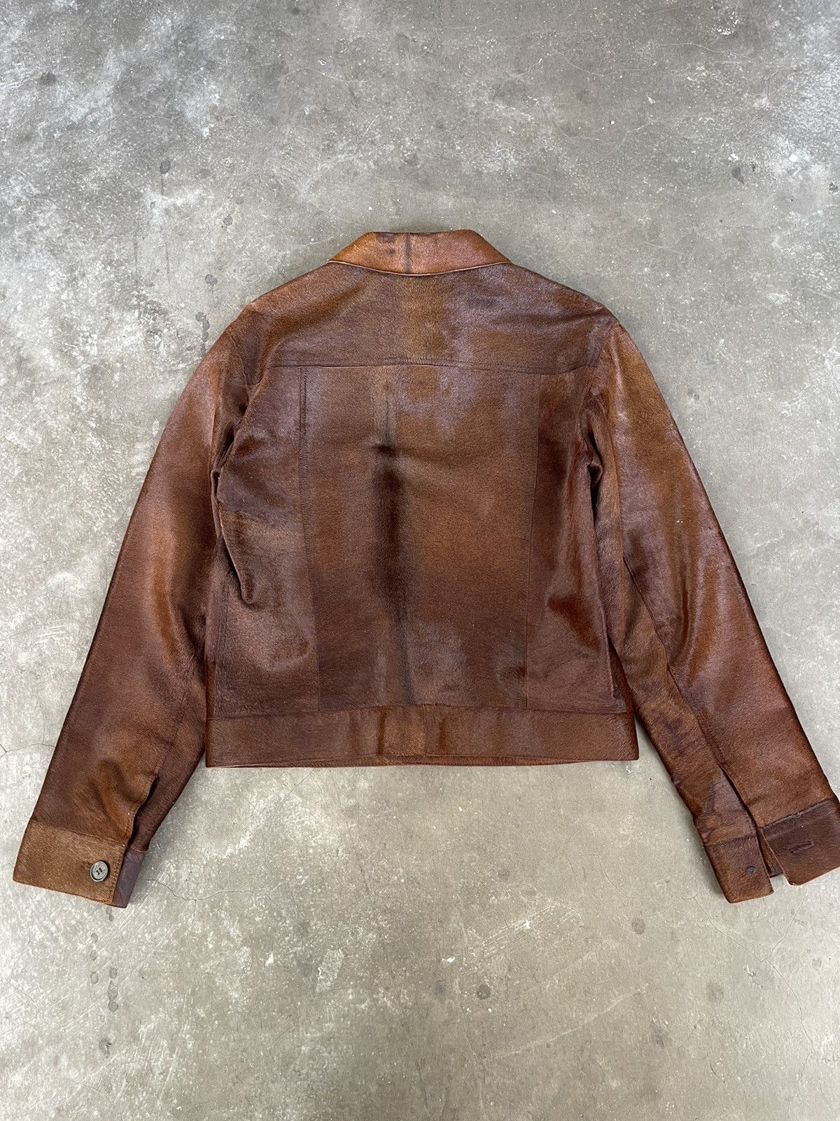 Gucci Gucci Tom Ford Brown Pony Hair Type 3 Jacket Vera Pelle Size US M / EU 48-50 / 2 - 8 Thumbnail
