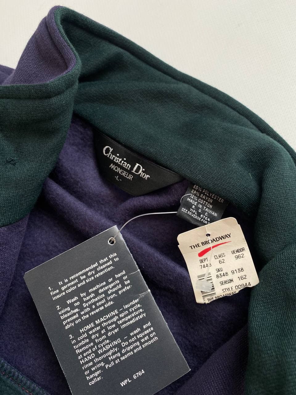 Christian Dior Monsieur Vintage 1980 Christian Dior Monsieur Full Zip Sweater Size US L / EU 52-54 / 3 - 6 Thumbnail