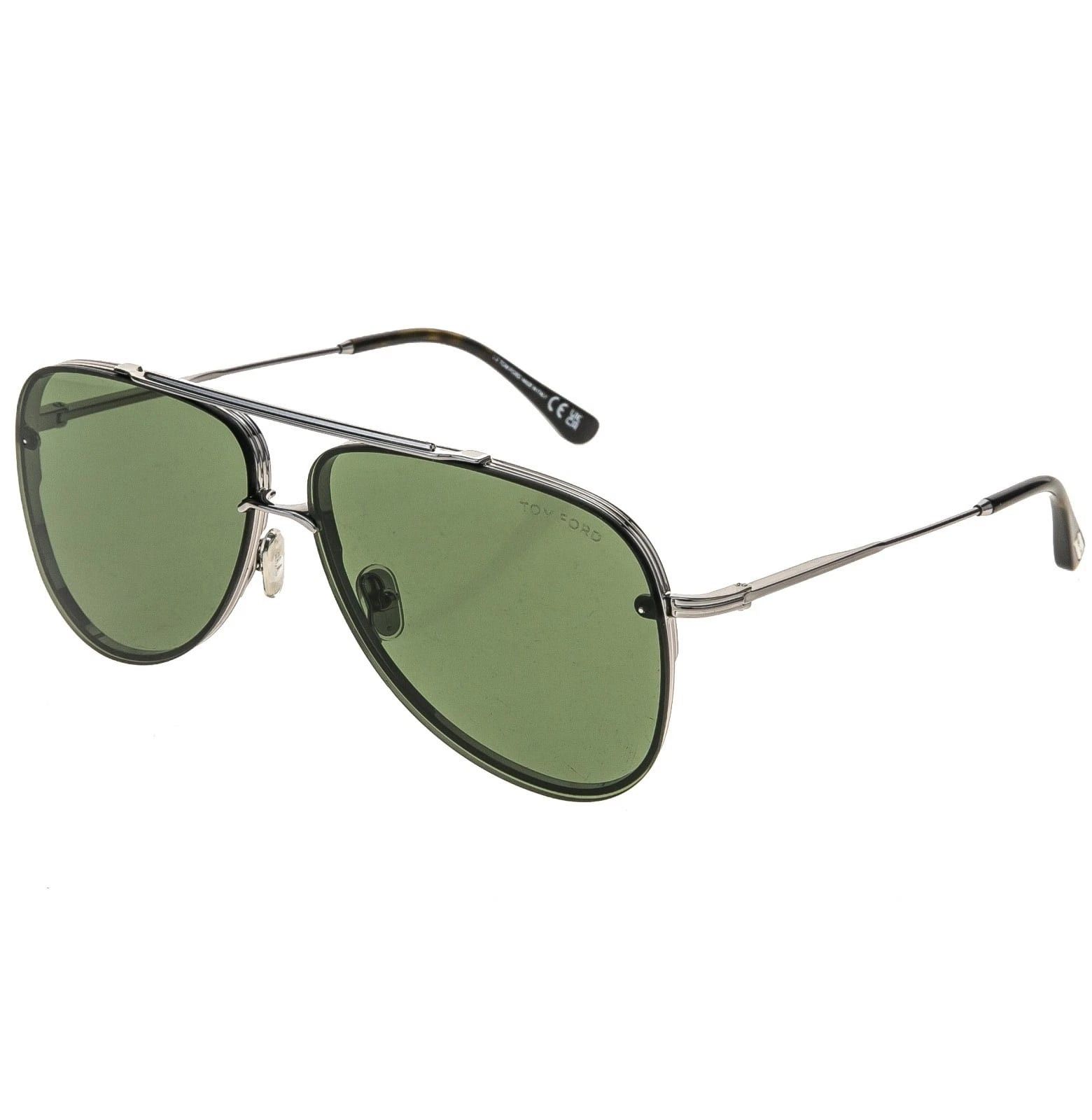 Tom Ford TOM FORD LEON TF1071 14N Gray Green Metal Sunglasses 1071 Size ONE SIZE - 8 Thumbnail