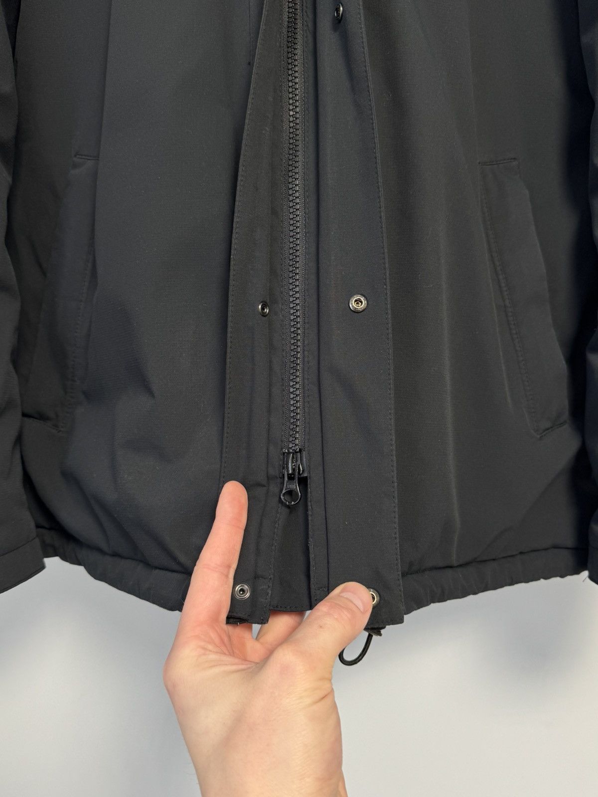 Barbour Barbour Triple Black Mens Hooded Bomber Biker Jacket Coat Size US L / EU 52-54 / 3 - 13 Thumbnail