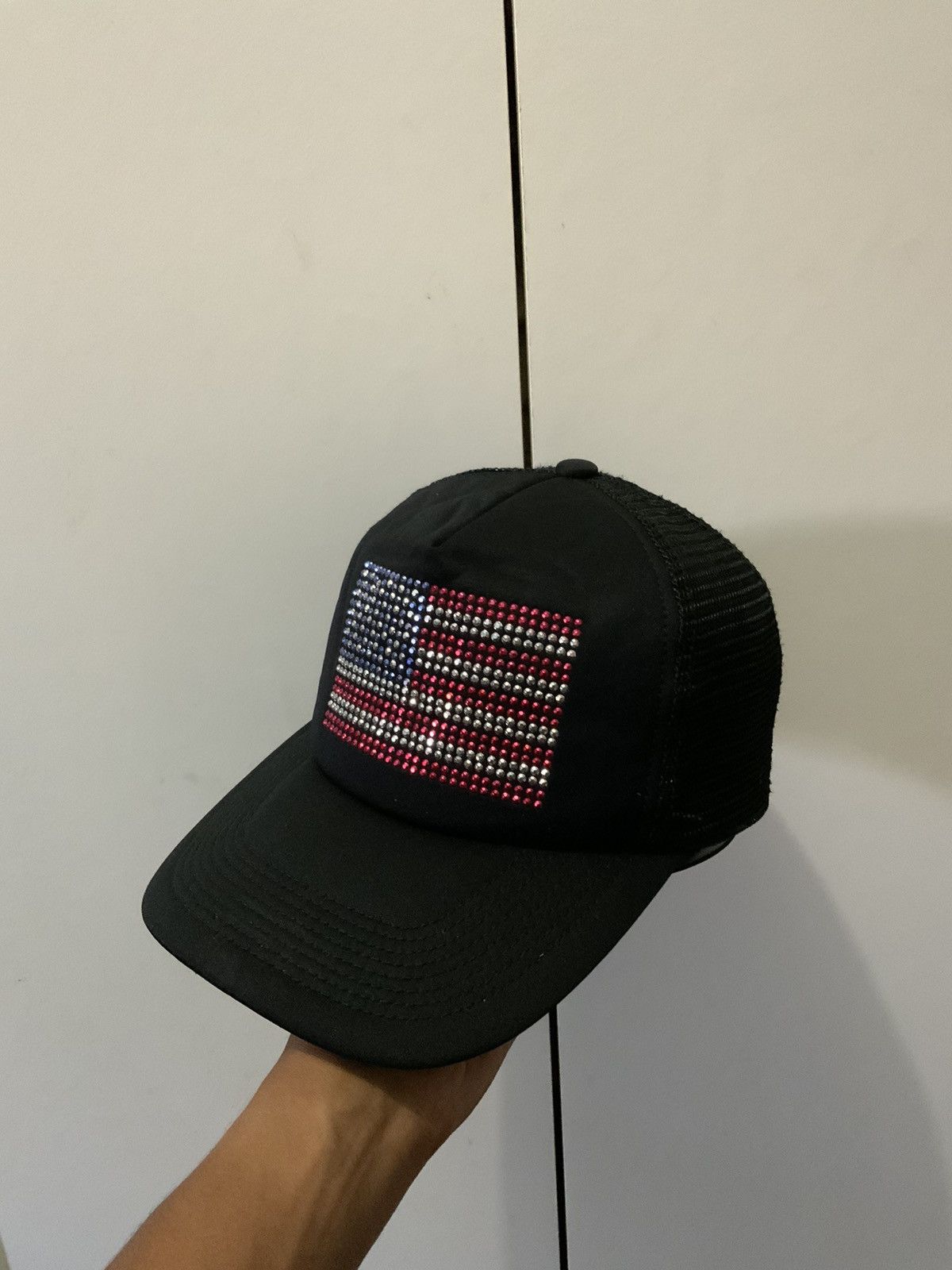 If Six Was Nine Castano Union Flag Usa Diamond Trucker Hat Size ONE SIZE - 2 Thumbnail