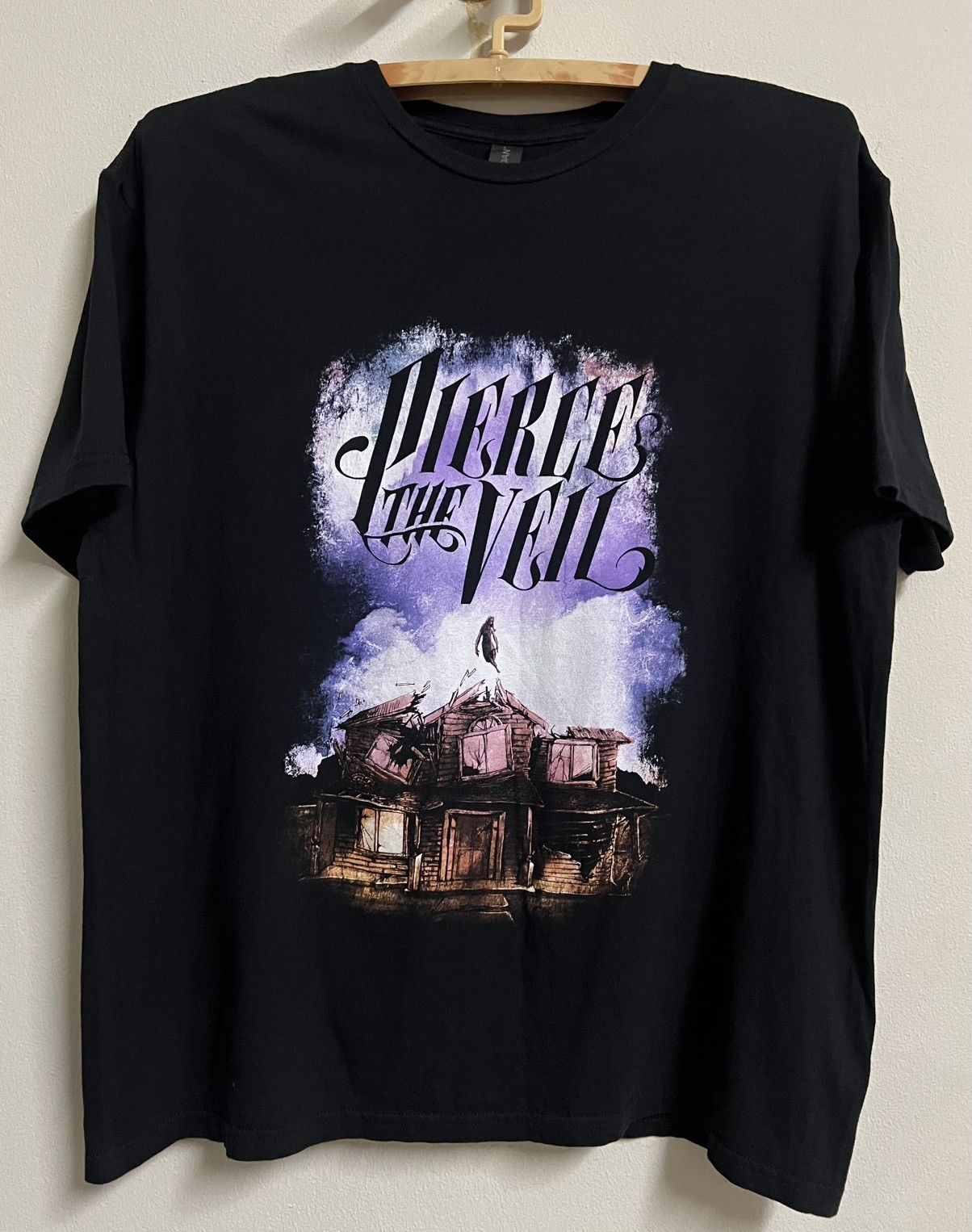 Band Tees Pierce The Veil Haunted House Graphic Tee Black L Size US L / EU 52-54 / 3 - 2 Thumbnail