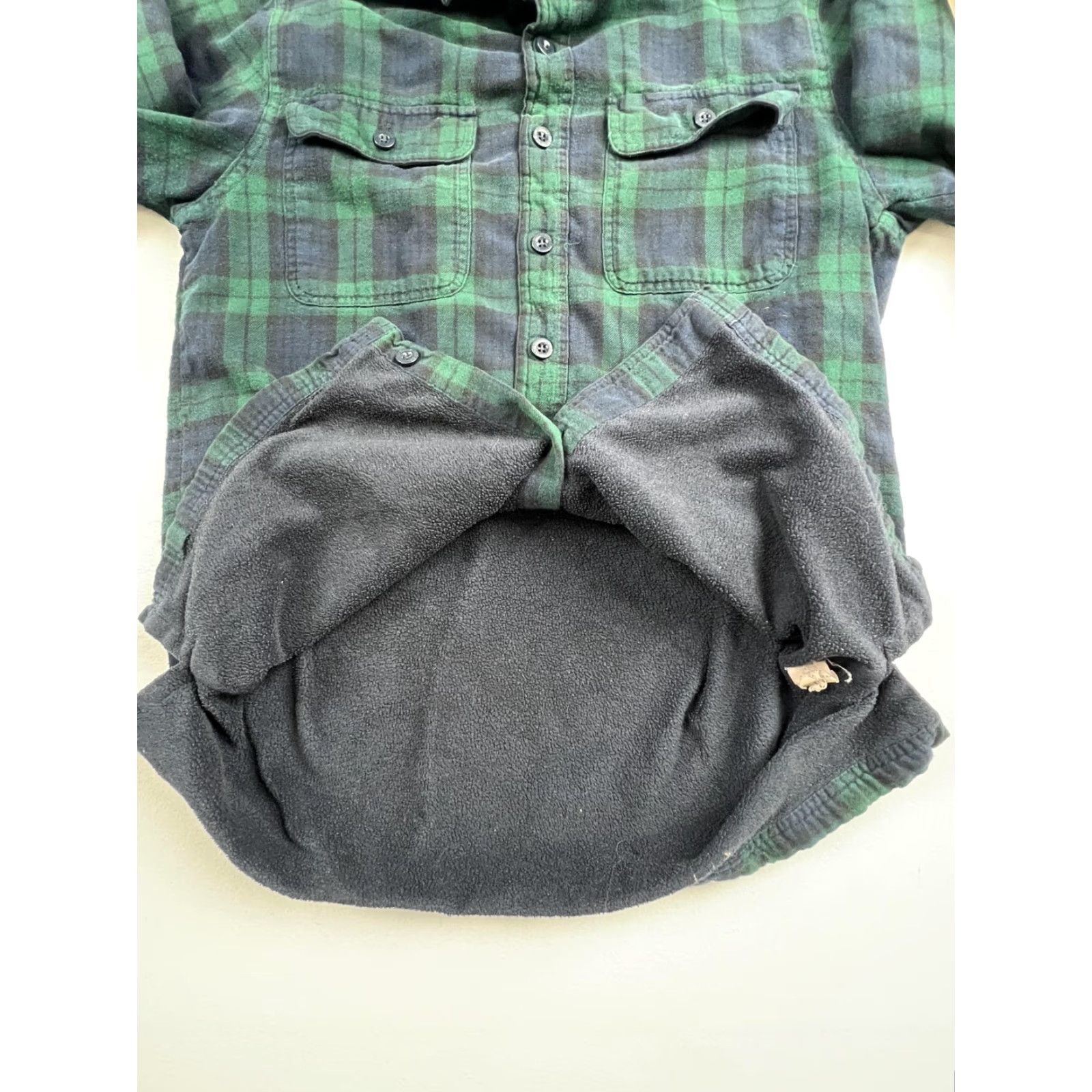 Vintage L.L. Bean Jacket Mens Small Green Plaid Flannel Fleece Lined Outdoor Button Front Short Coat/Workwear Mens Size US S / EU 44-46 / 1 - 6 Thumbnail