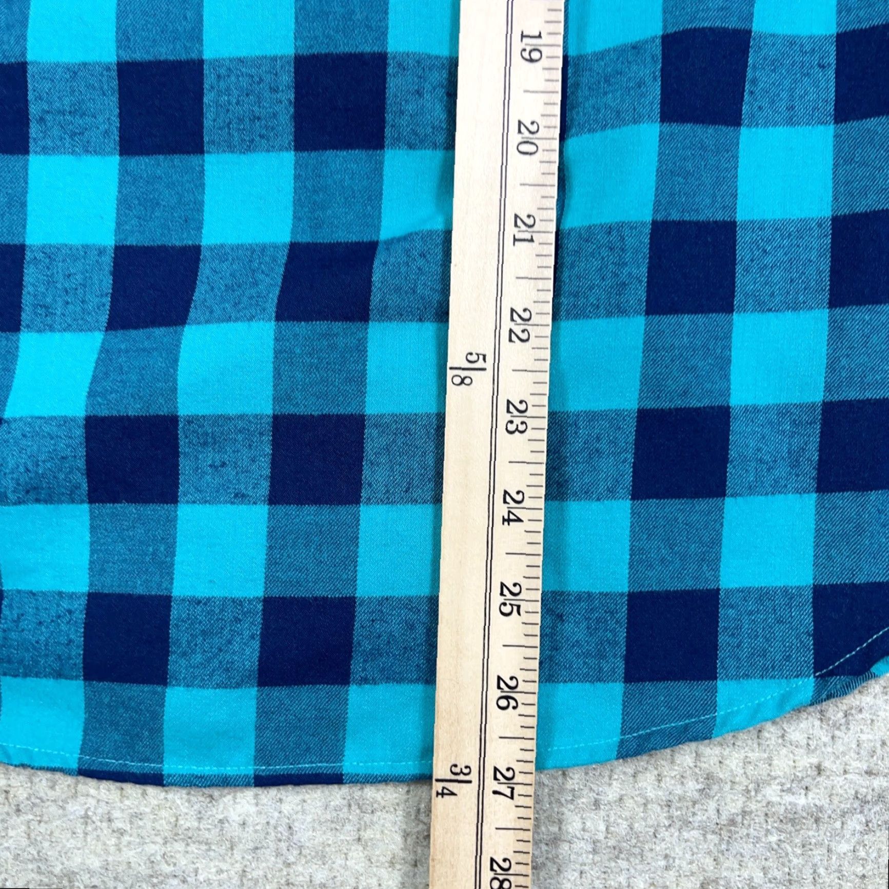 Vineyard Vines Vineyard Vines Shirt Women Size 2 Flannel Buffalo Plaid Teal Blue Preppy Performance Easy Care All Seasons Size XS / US 0-2 / IT 36-38 - 7 Thumbnail