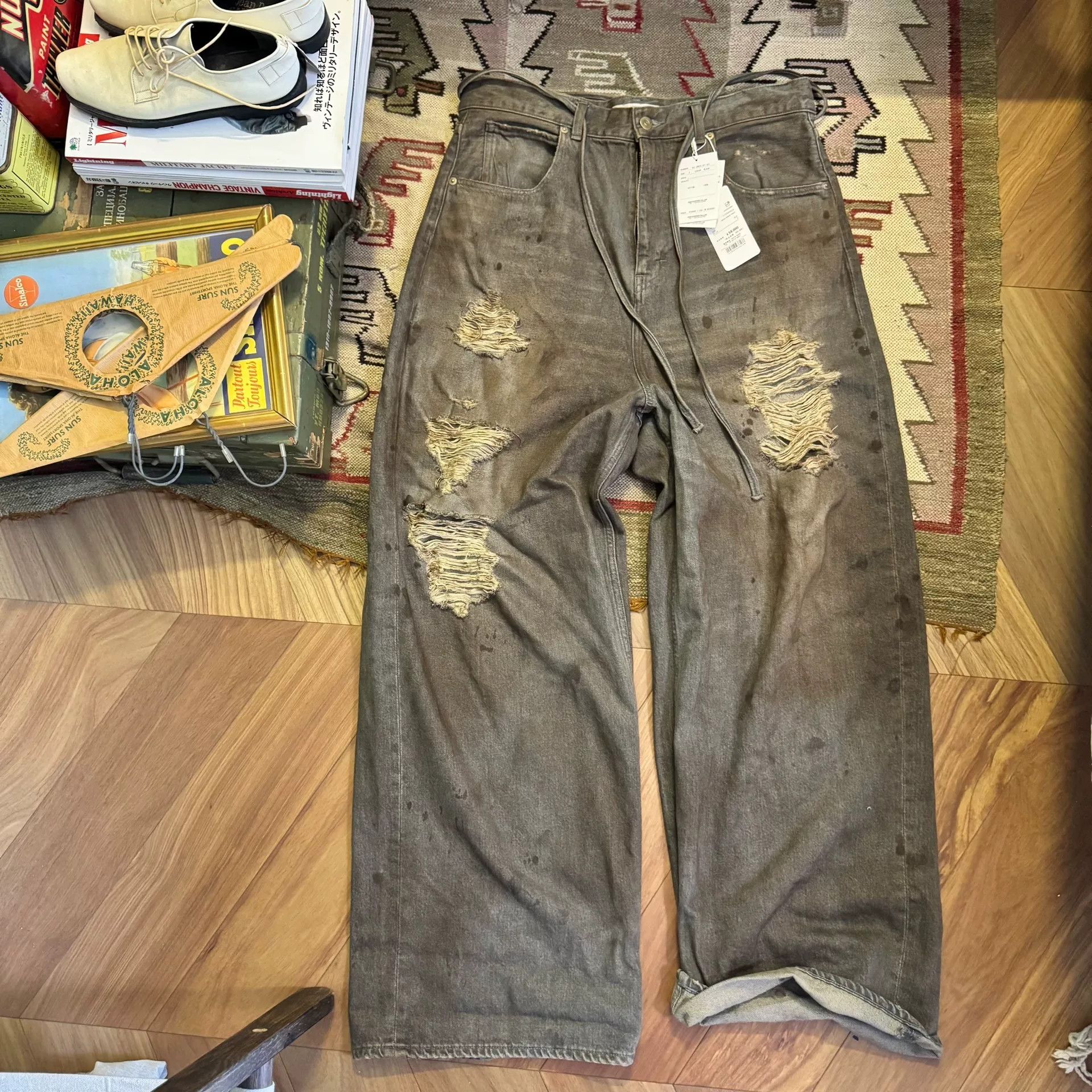 DISCOVERED Distressed Japanese Denim Pants Size US 28 / EU 44 - 1 Thumbnail