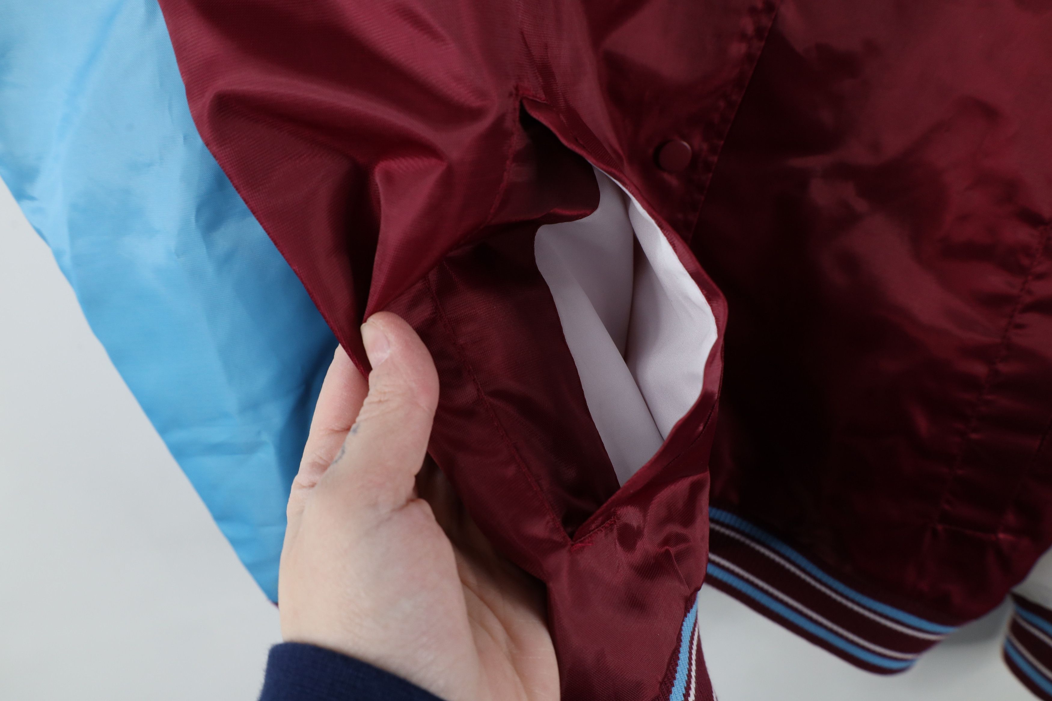 Starter × Vintage Vintage 90s Starter Philadelphia Satin Bomber Jacket Size US M / EU 48-50 / 2 - 8 Thumbnail