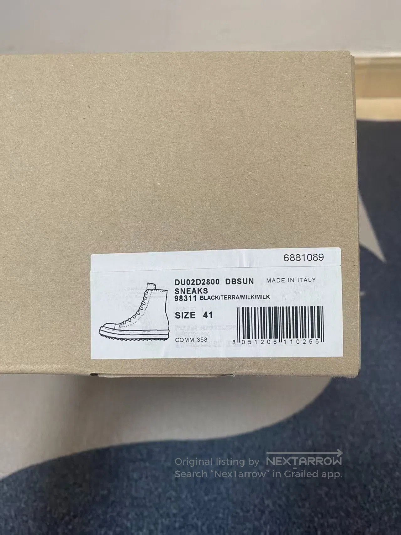 Rick Owens Rick Owens Flame Series Brown Striped Converse. Size US 8 / EU 41 - 5 Thumbnail