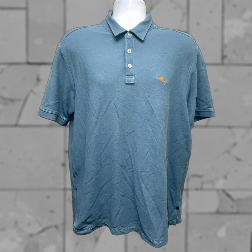 Tommy Bahama Tommy Bahama Island Zone Light Blue Golf Polo Mens L Size US L / EU 52-54 / 3 - 1 Thumbnail