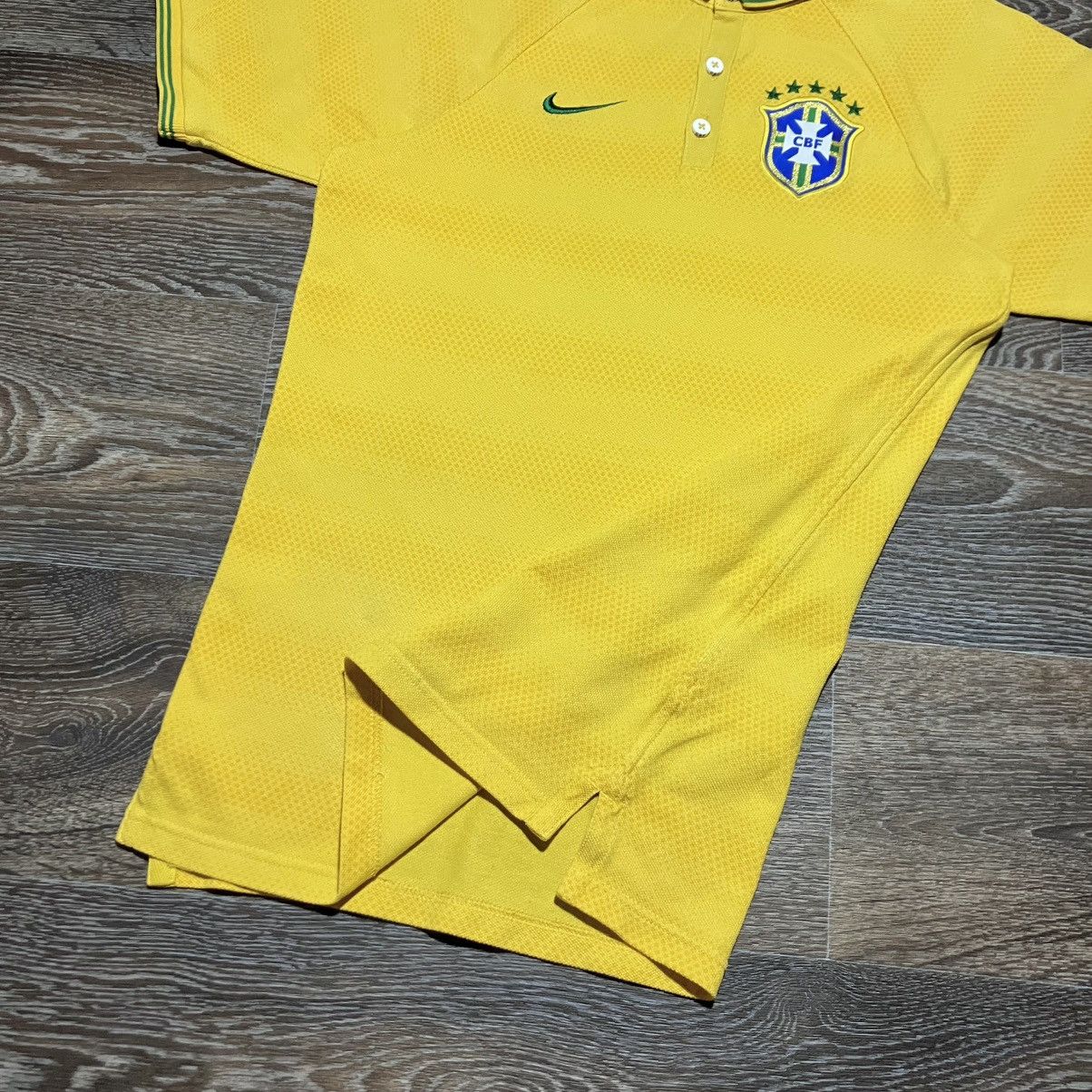 Nike Nike BRASIL National Football Team 2014 World Cup Polo Shirt Size US XS / EU 42 / 0 - 3 Thumbnail