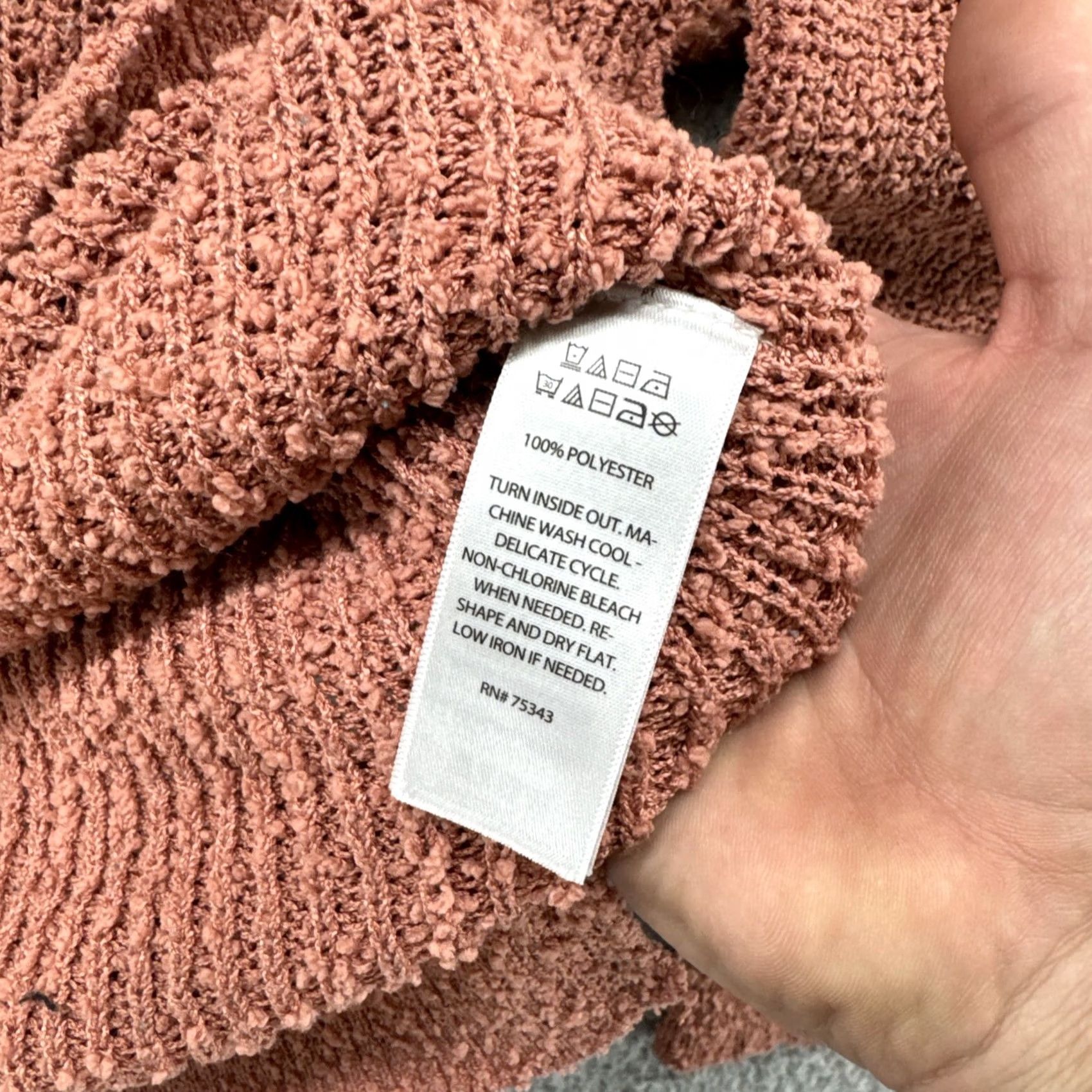 Rachel Zoe Rachel Zoe V Neck Knit Long Sleeve Sweater Women’s Size L Pink Womens Knit Sweater V-Neck Size L / US 10 / IT 46 - 4 Thumbnail