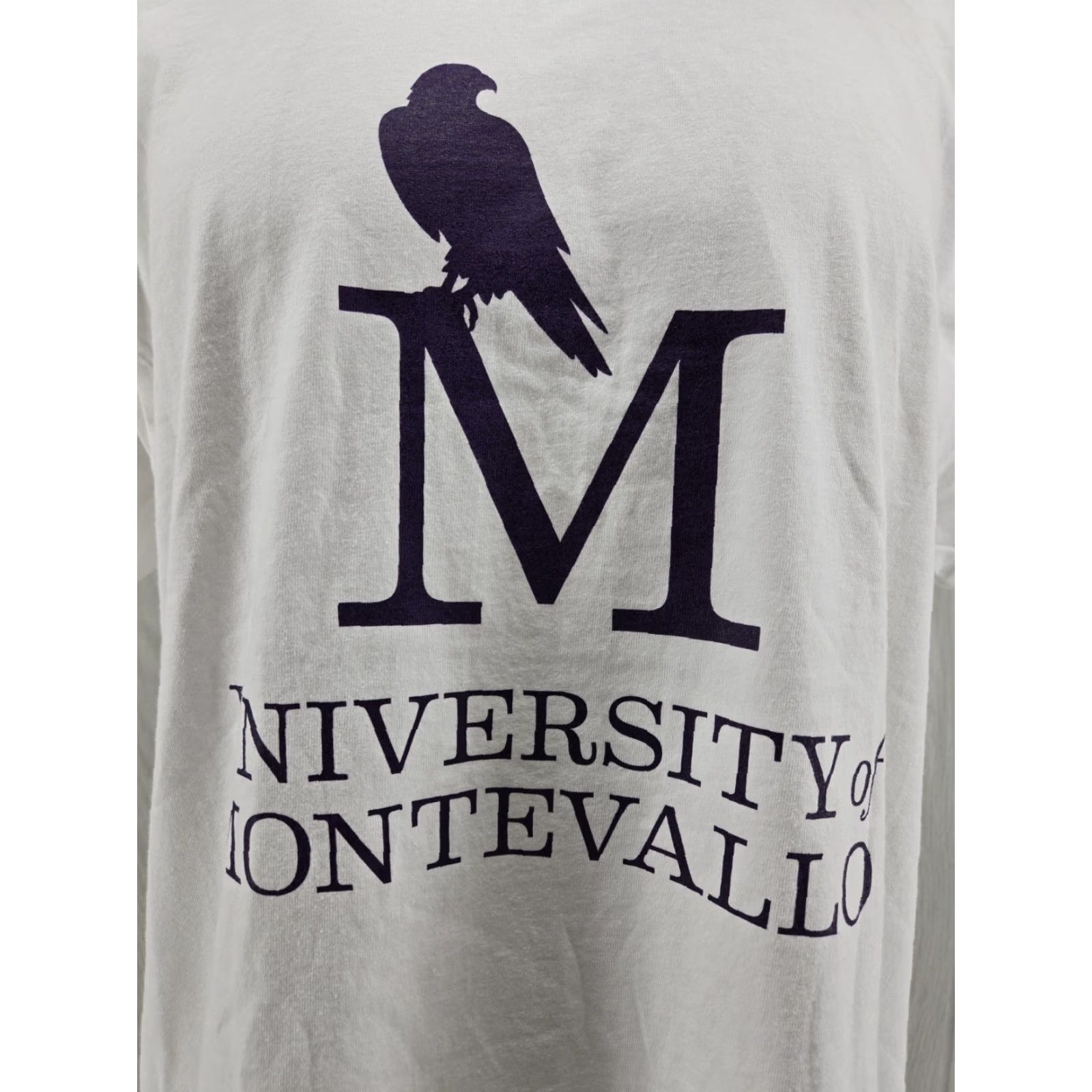 Port & Company University Montevallo Mens Large White T-Shirt Graphic Short Sleeve Size US L / EU 52-54 / 3 - 3 Thumbnail