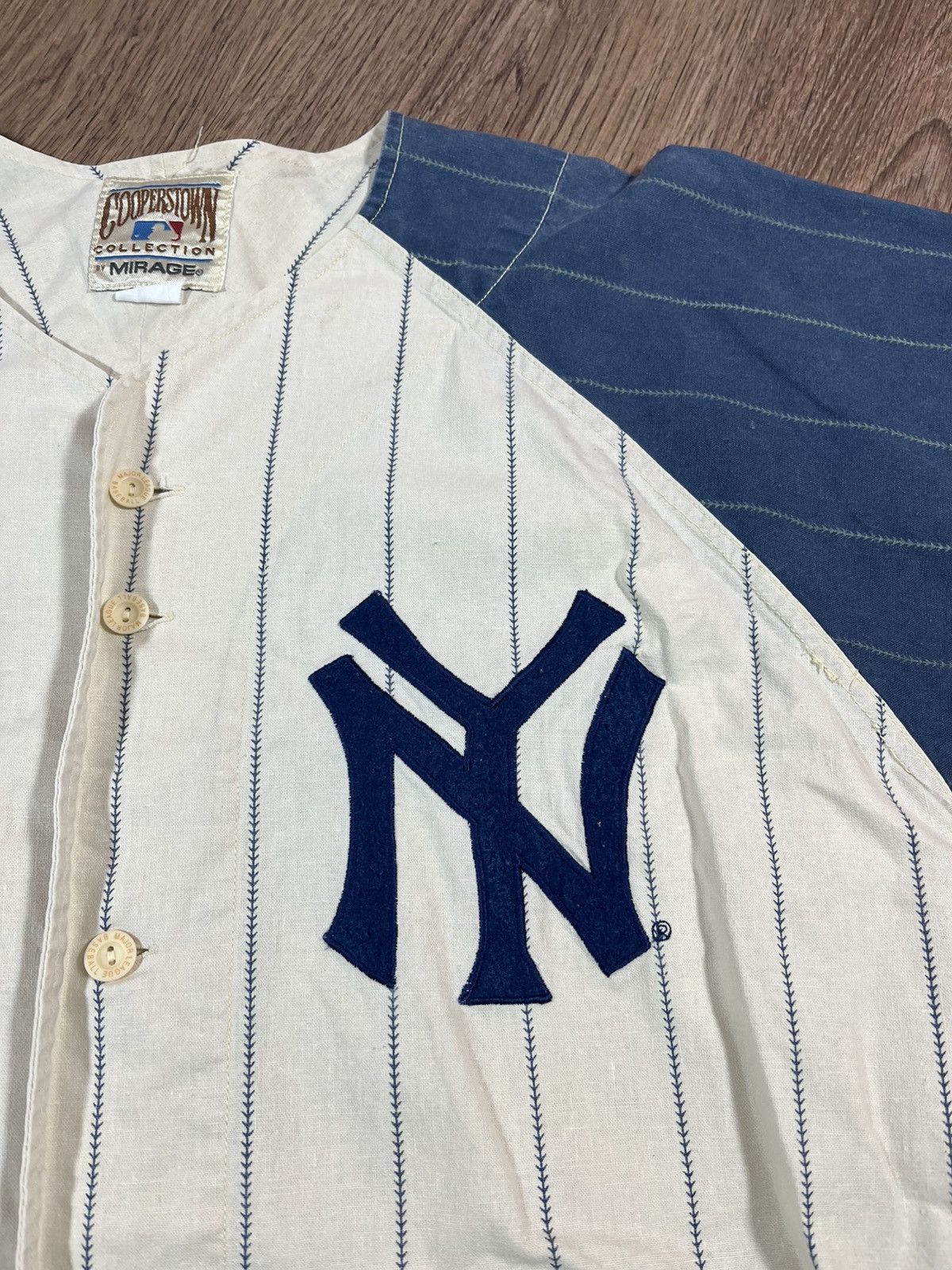 New York Yankees Vintage 90s Munson NY Yankees Jersey Size US XL / EU 56 / 4 - 5 Thumbnail