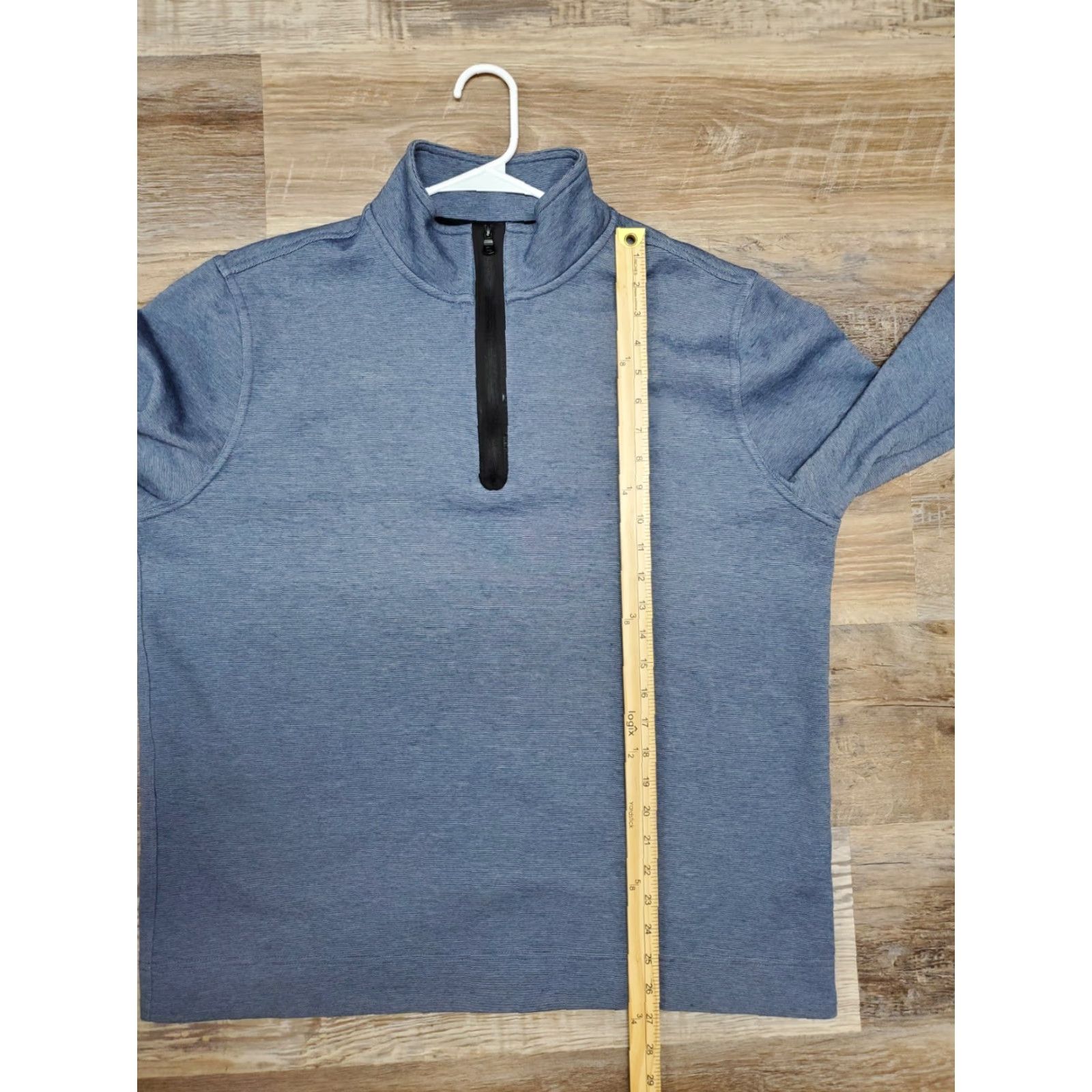 Banana Republic VINTAGE Banana Republic 1/4 Zip Mens XL Navy Blue Pullover Sweatshirt Cotton Blend Knit Zipper Size US XL / EU 56 / 4 - 7 Thumbnail
