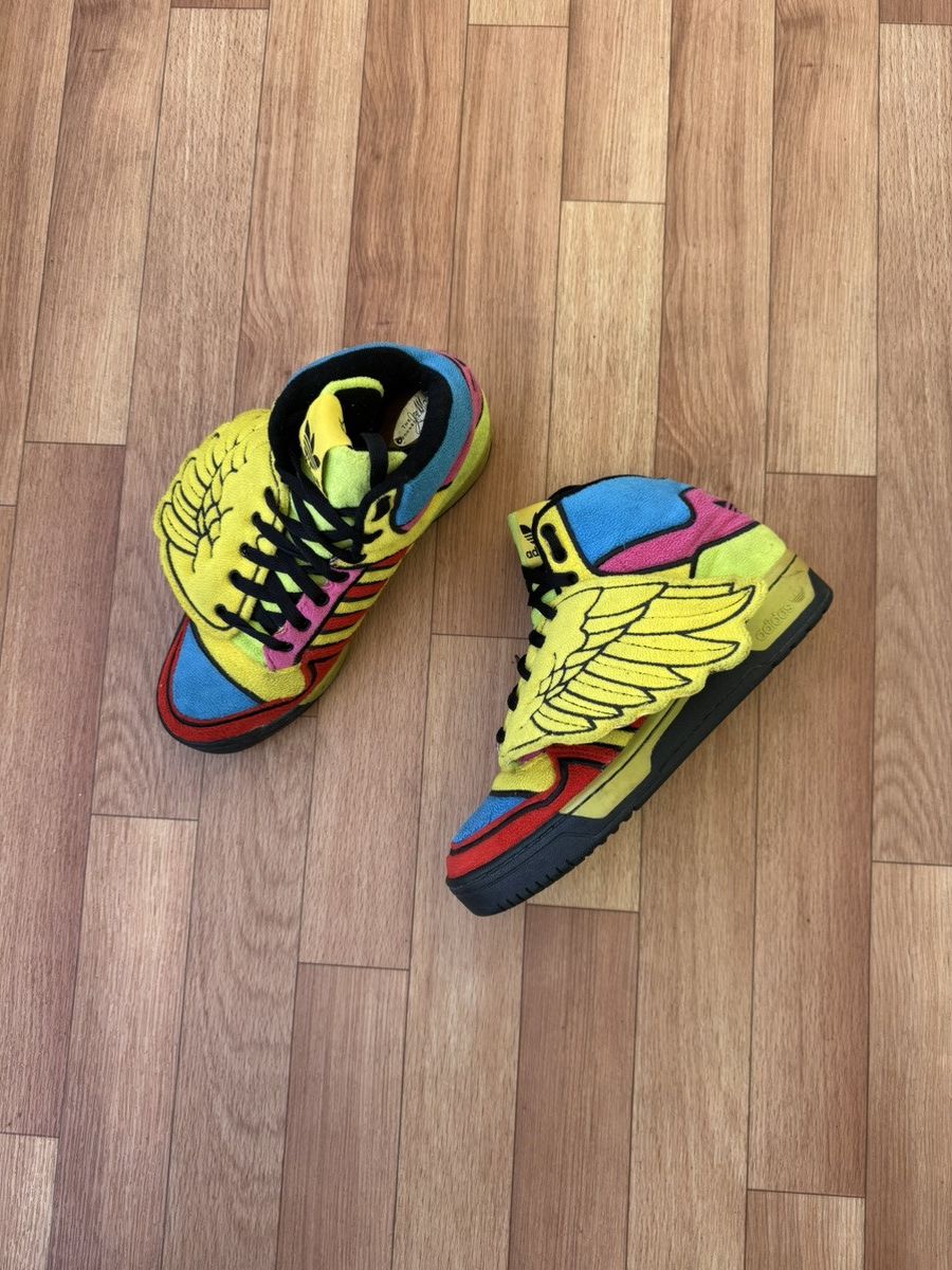 Adidas × Jeremy Scott Adidas jeremy scott wing multicolor Size US 7.5 / EU 40-41 - 10 Thumbnail