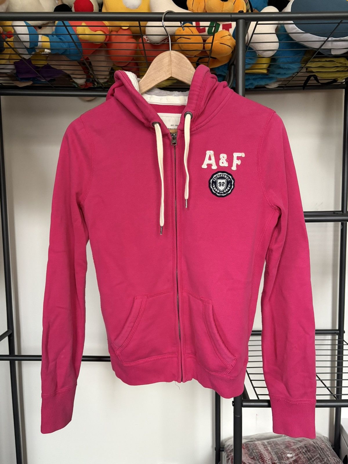 Abercrombie & Fitch Women's M Zip-Up Fleece Lined Hoodie