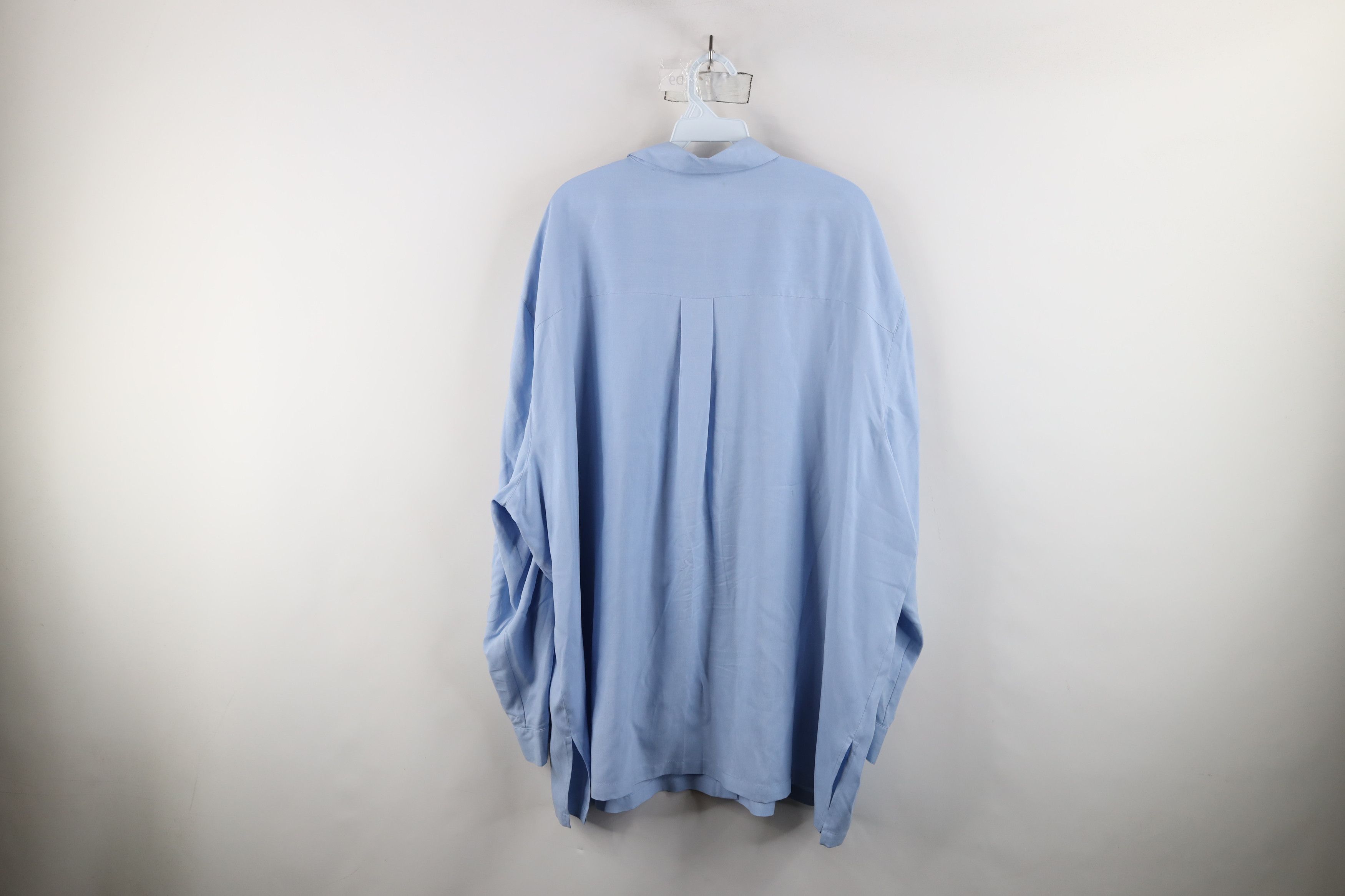 Vintage Vintage 90s Streetwear Collared Button Shirt Carolina Blue Size 3XL / US 20-22 - 12 Thumbnail
