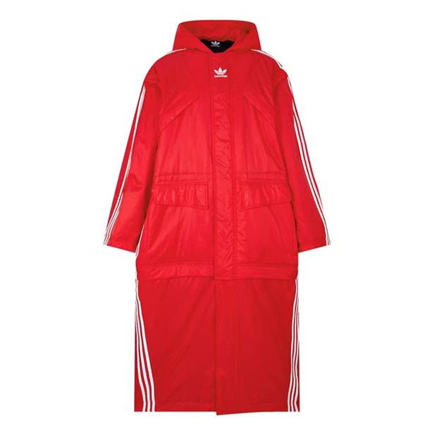 Image of Balenciaga O1G2R1Mq0324 Parka In Red, Men's (Size XS)