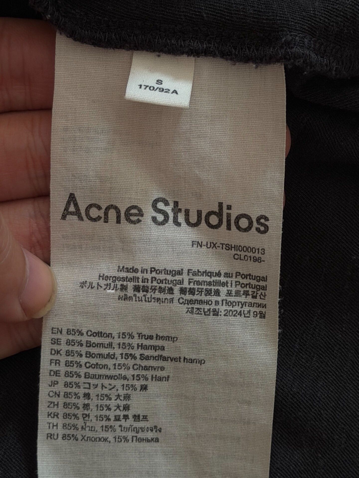 Acne Studios Acne Studios FW22 1996 Letter Print Tee Size US S / EU 44-46 / 1 - 3 Thumbnail